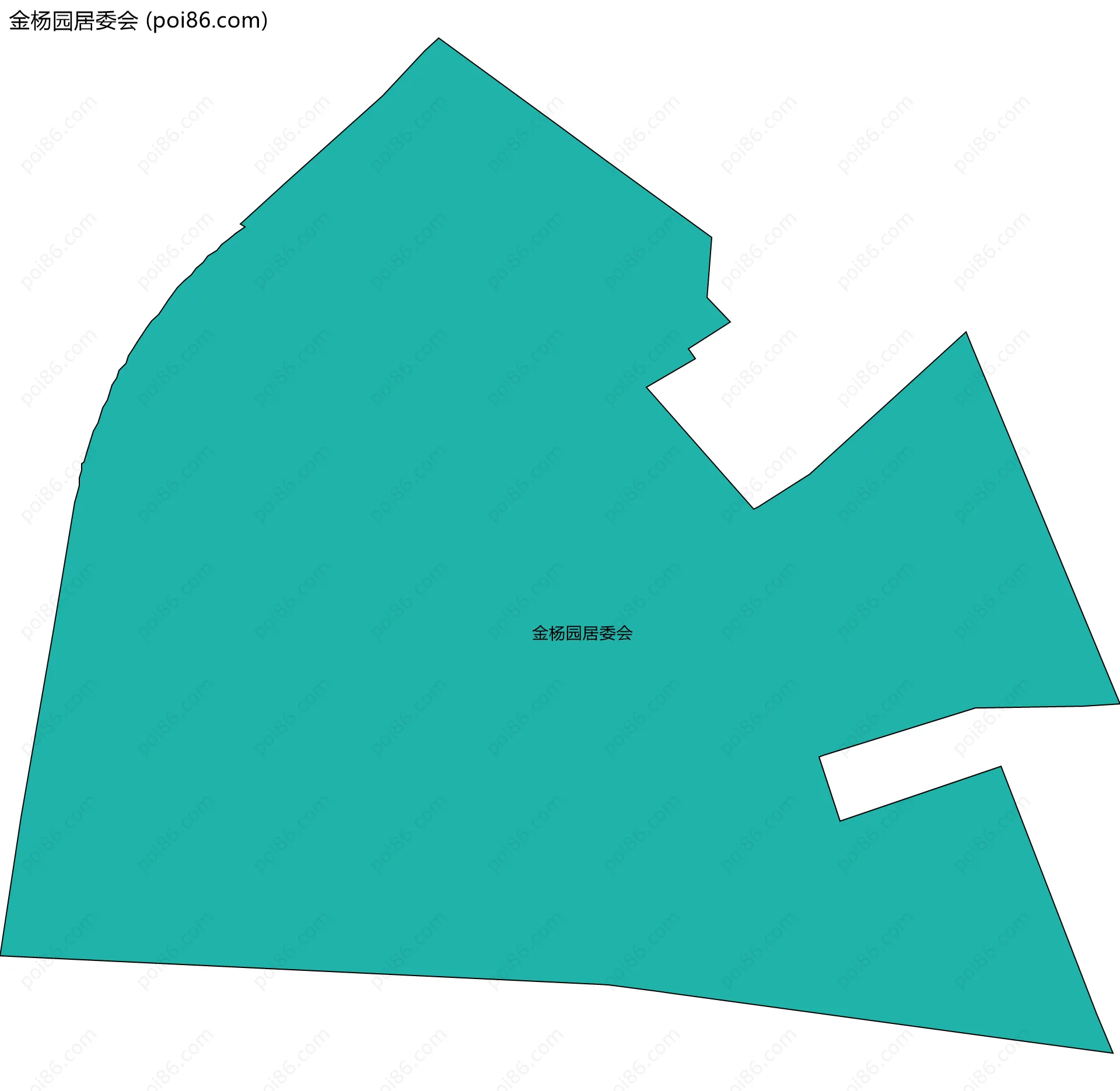 金杨园居委会边界地图