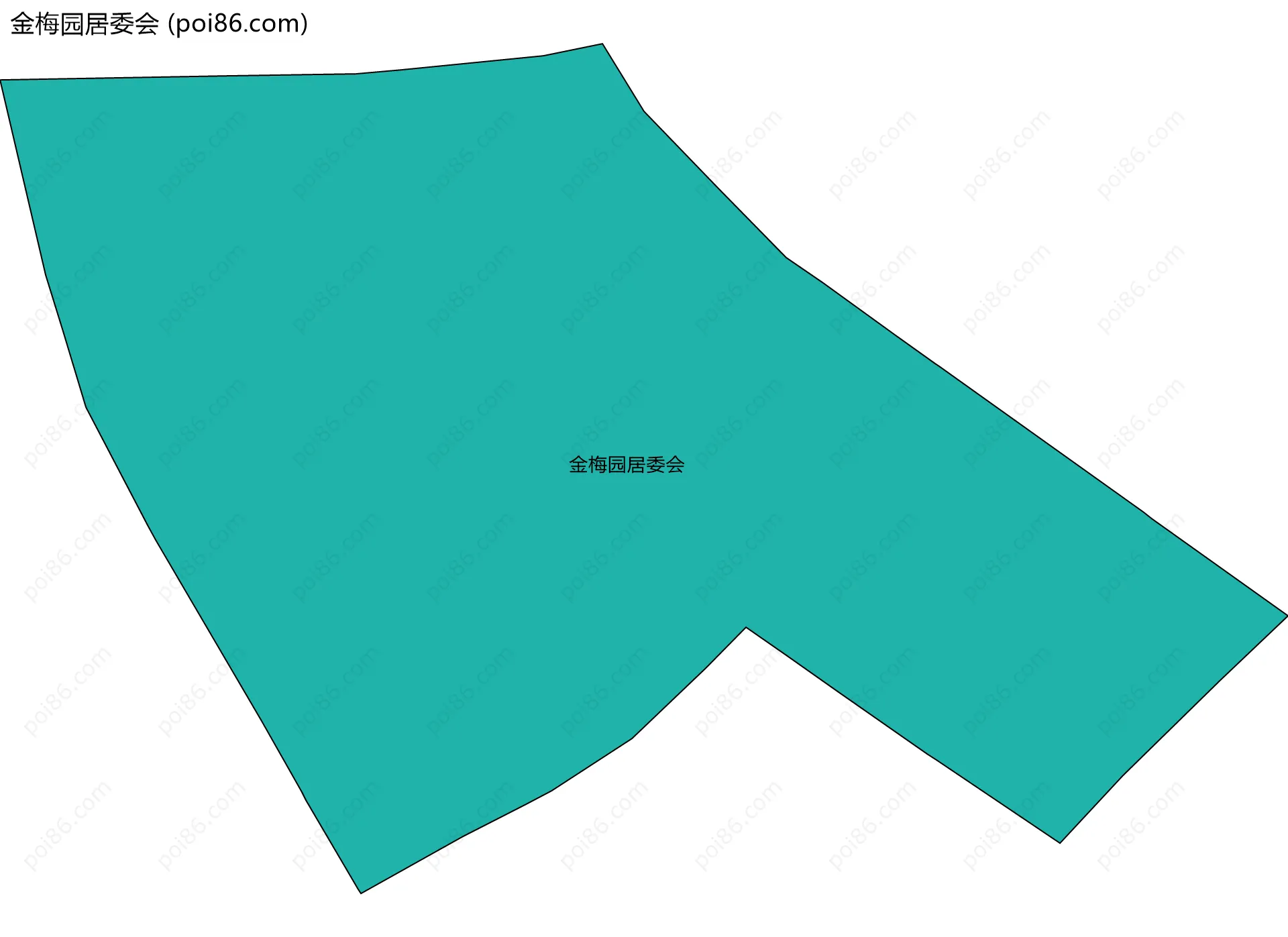 金梅园居委会边界地图