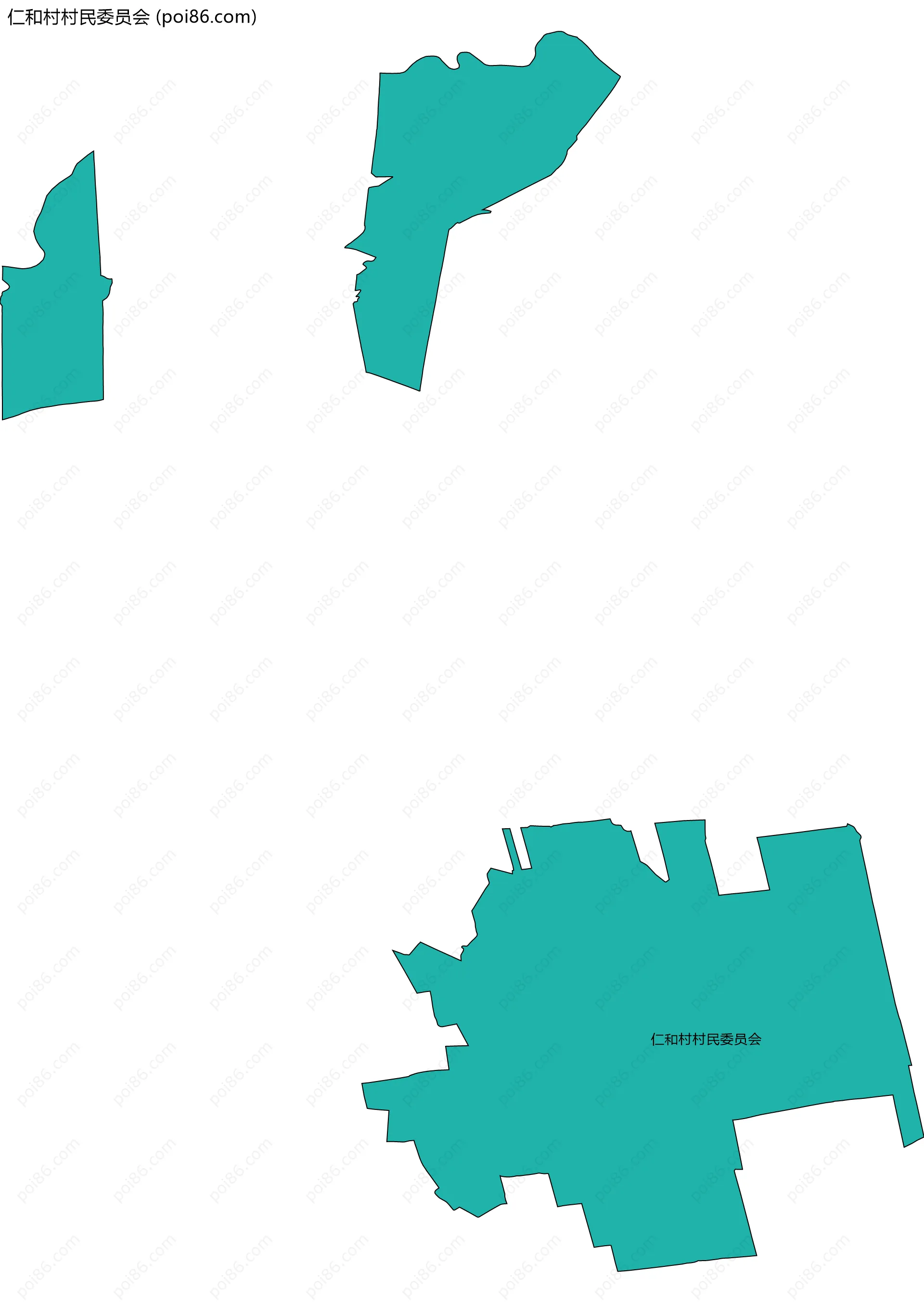 仁和村村民委员会边界地图