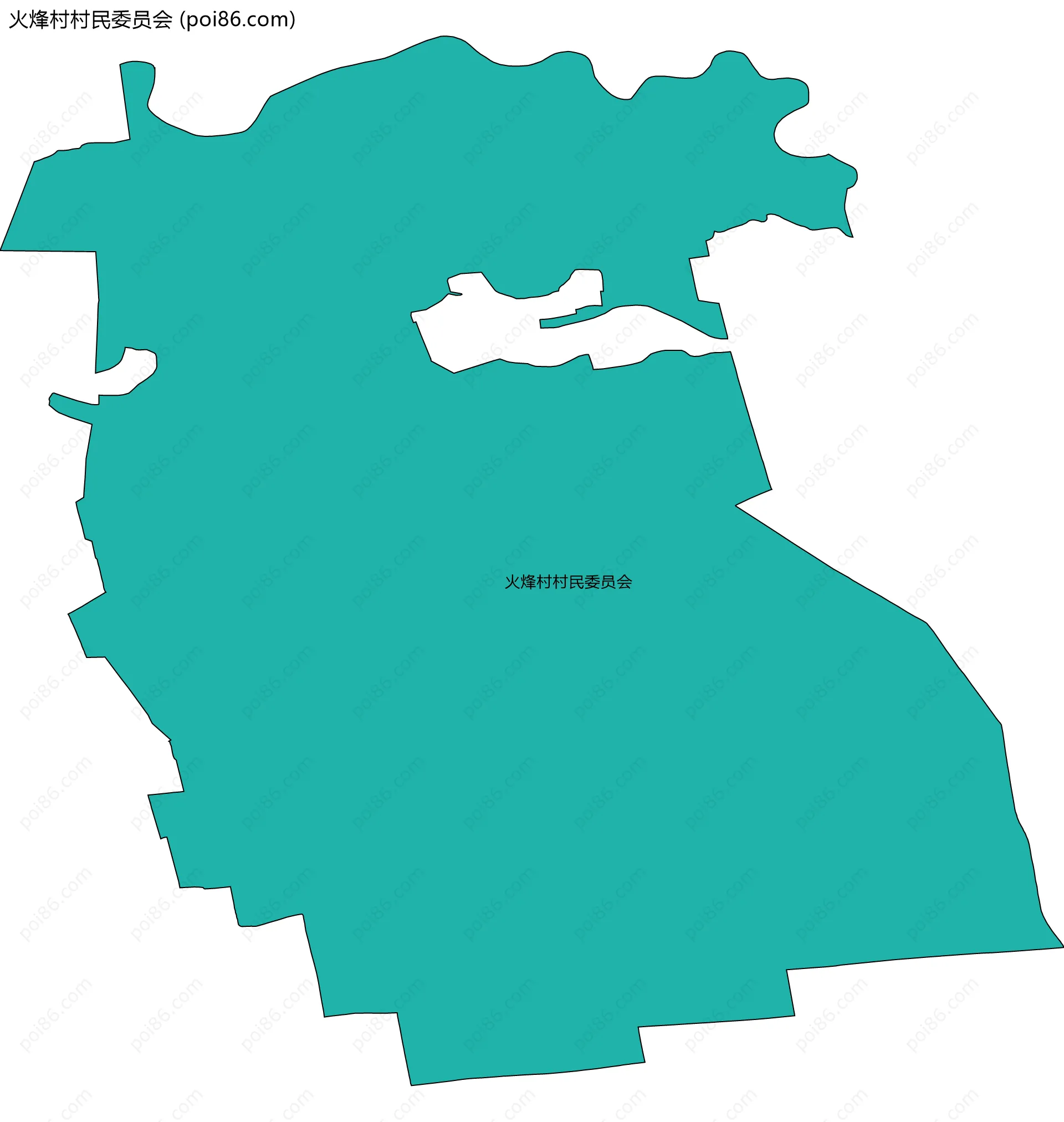 火烽村村民委员会边界地图