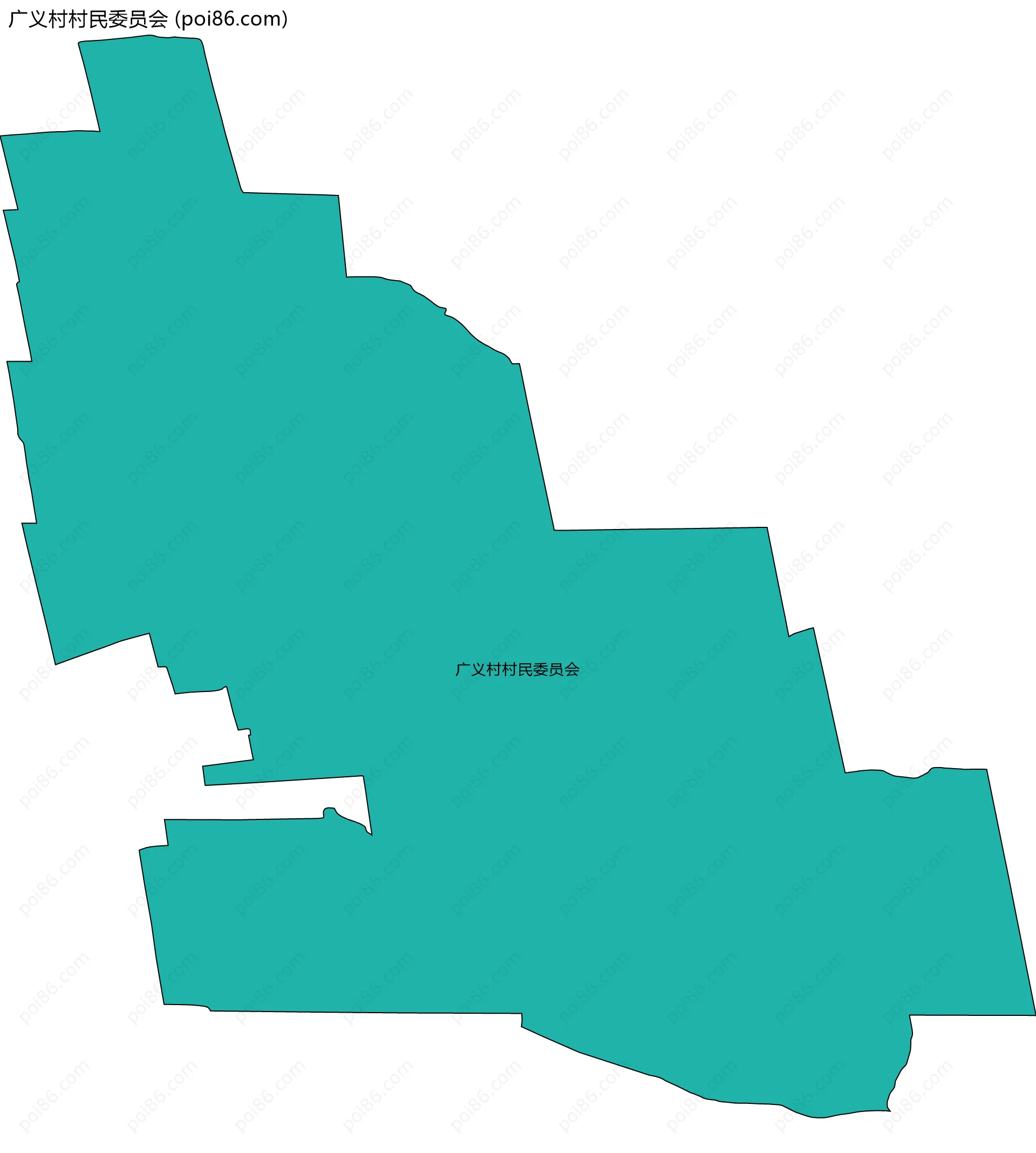 广义村村民委员会边界地图