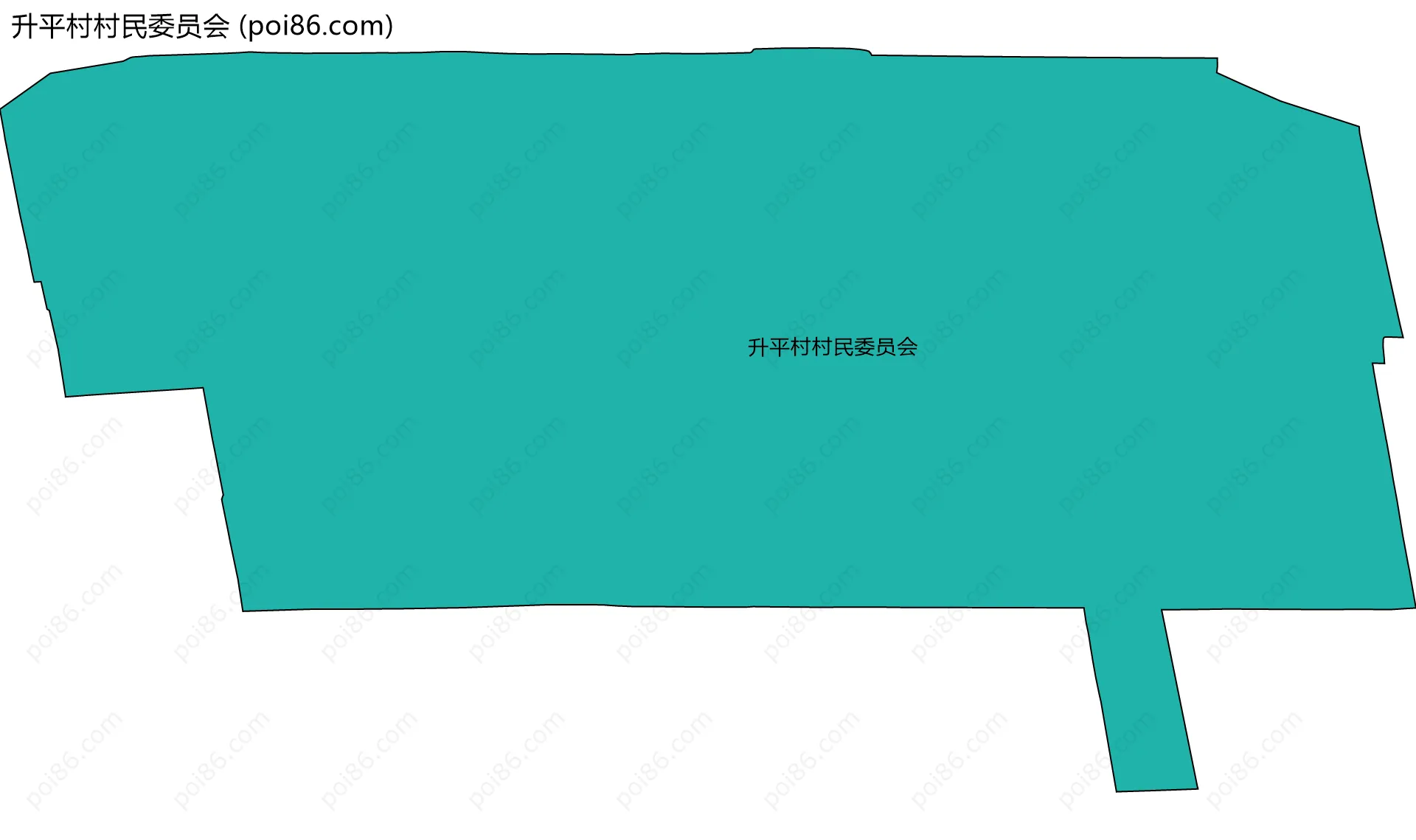 升平村村民委员会边界地图