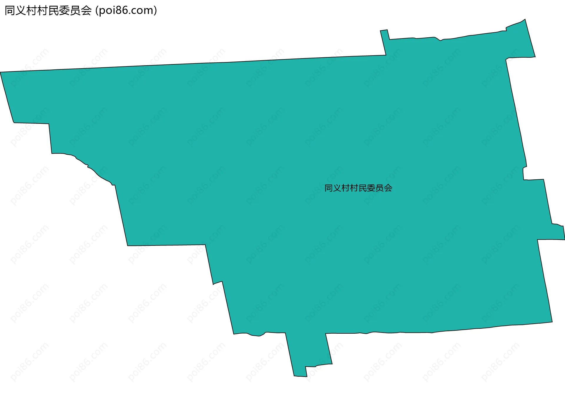 同义村村民委员会边界地图