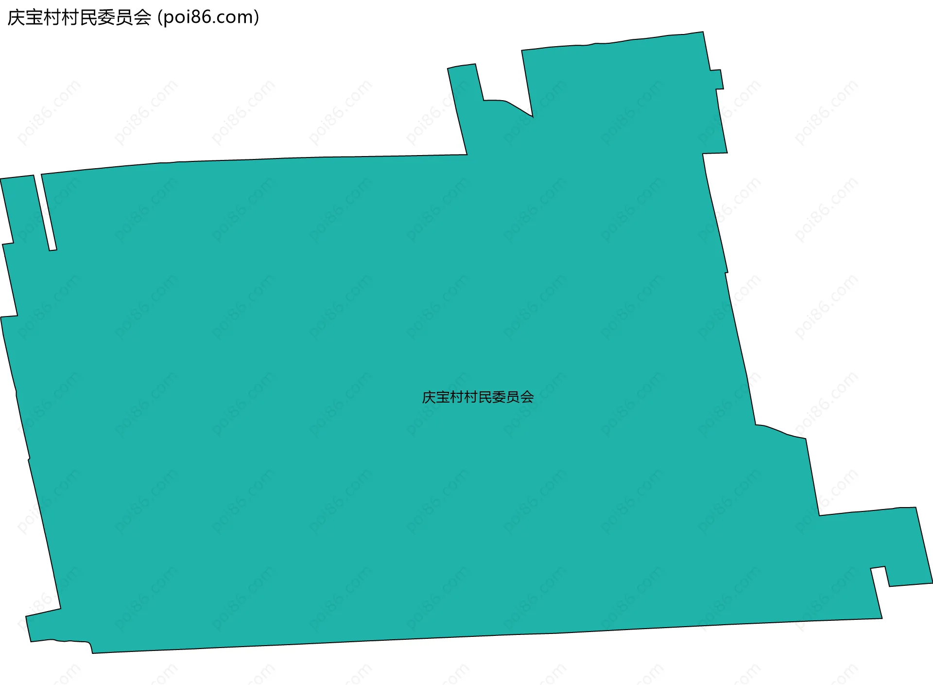 庆宝村村民委员会边界地图