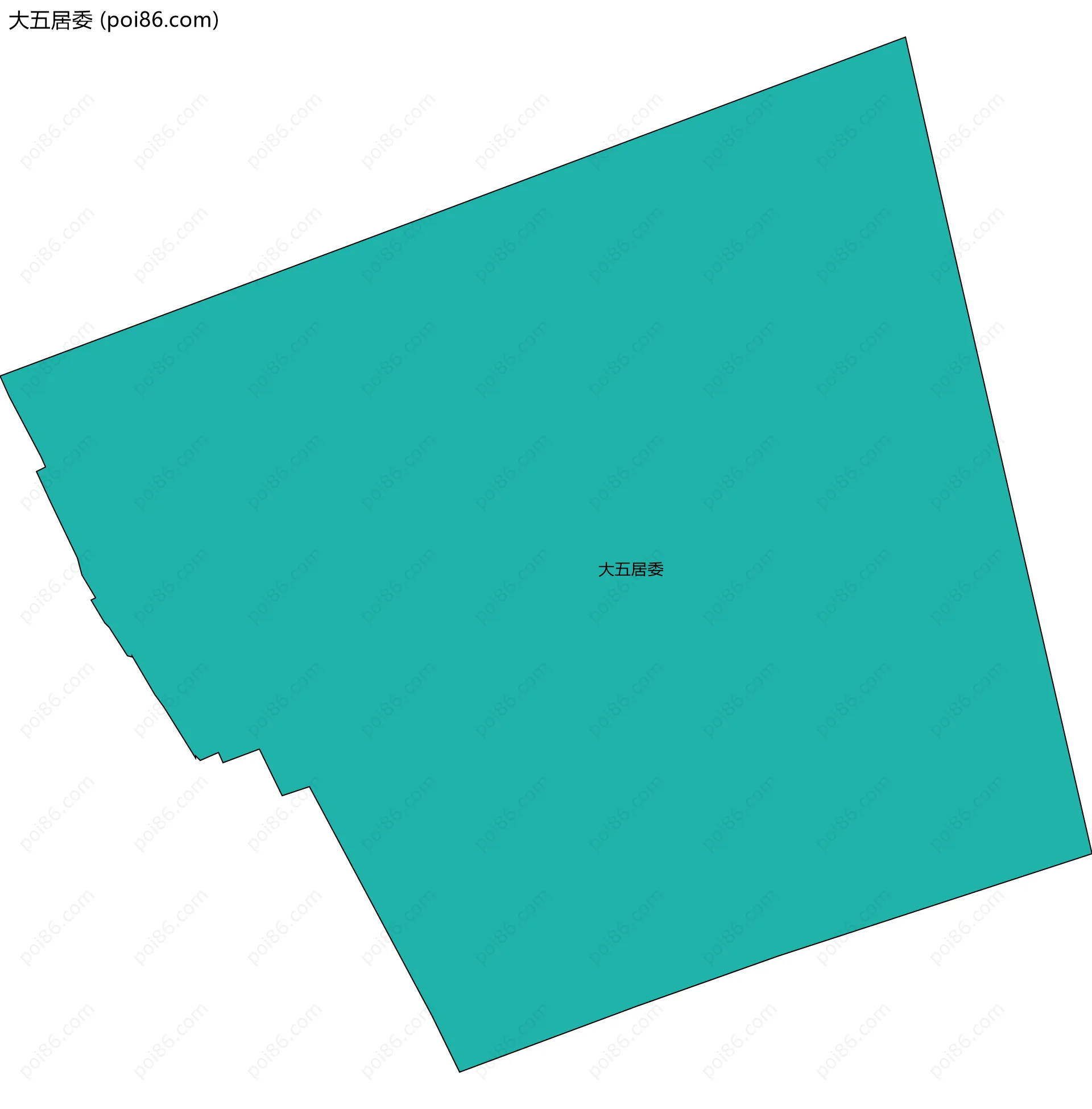 大五居委边界地图