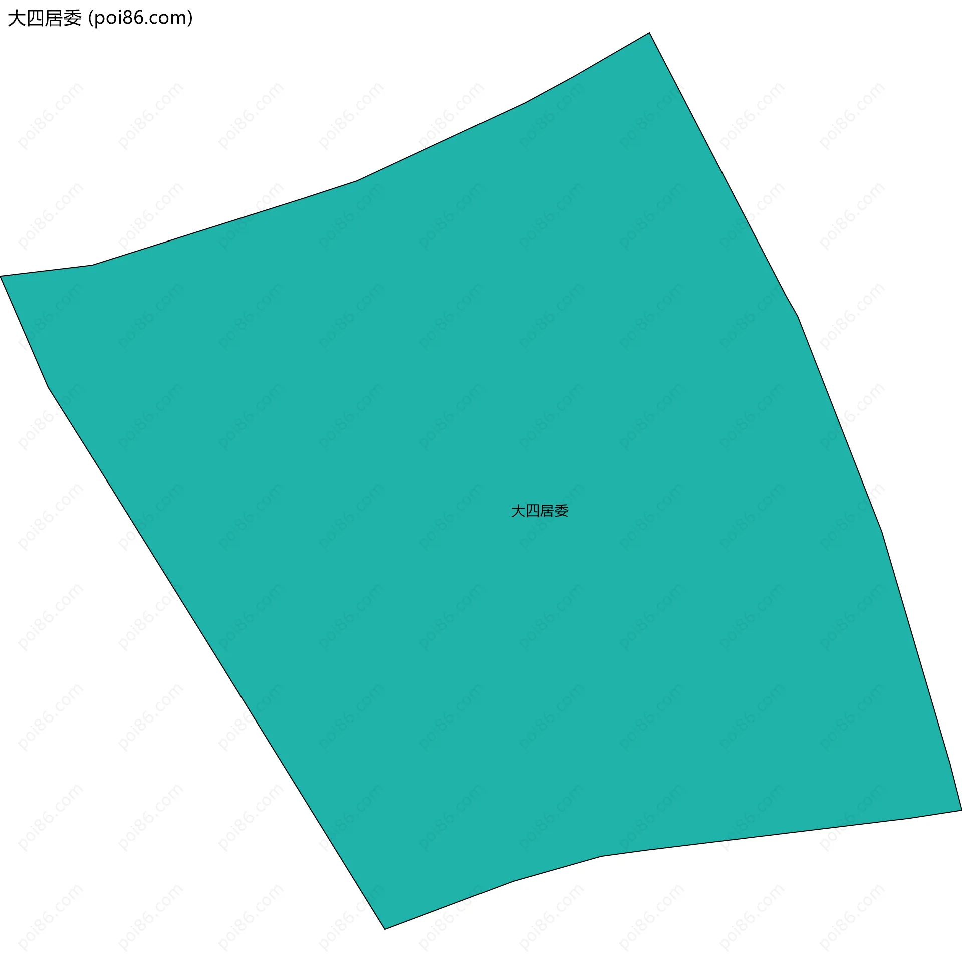 大四居委边界地图