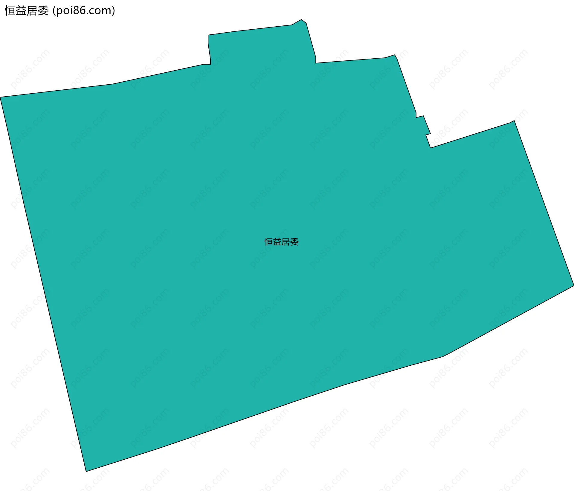 恒益居委边界地图