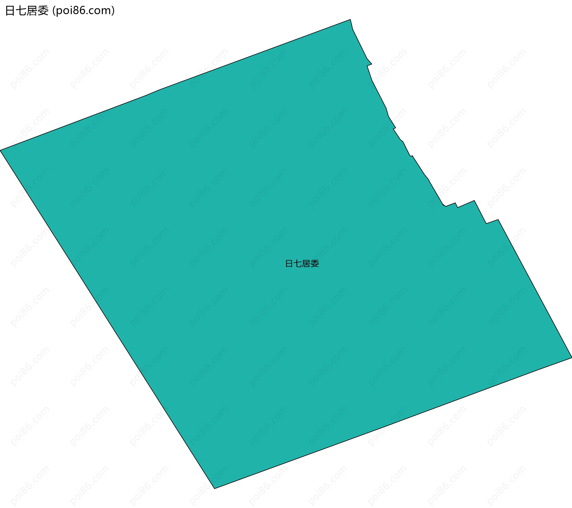 日七居委边界地图