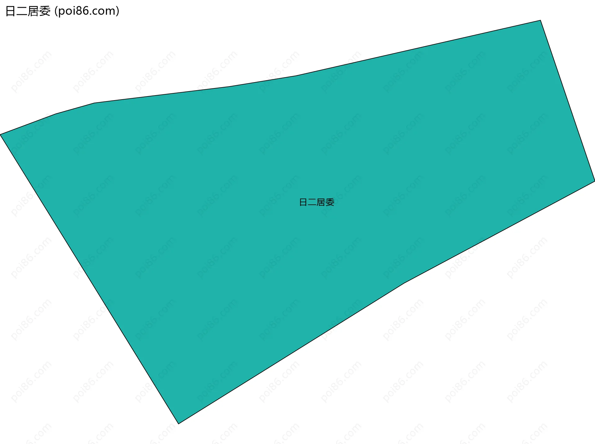 日二居委边界地图