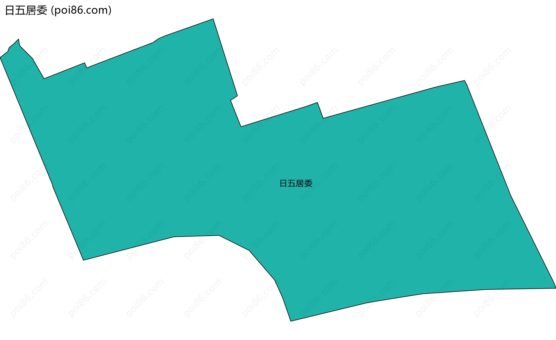日五居委边界地图