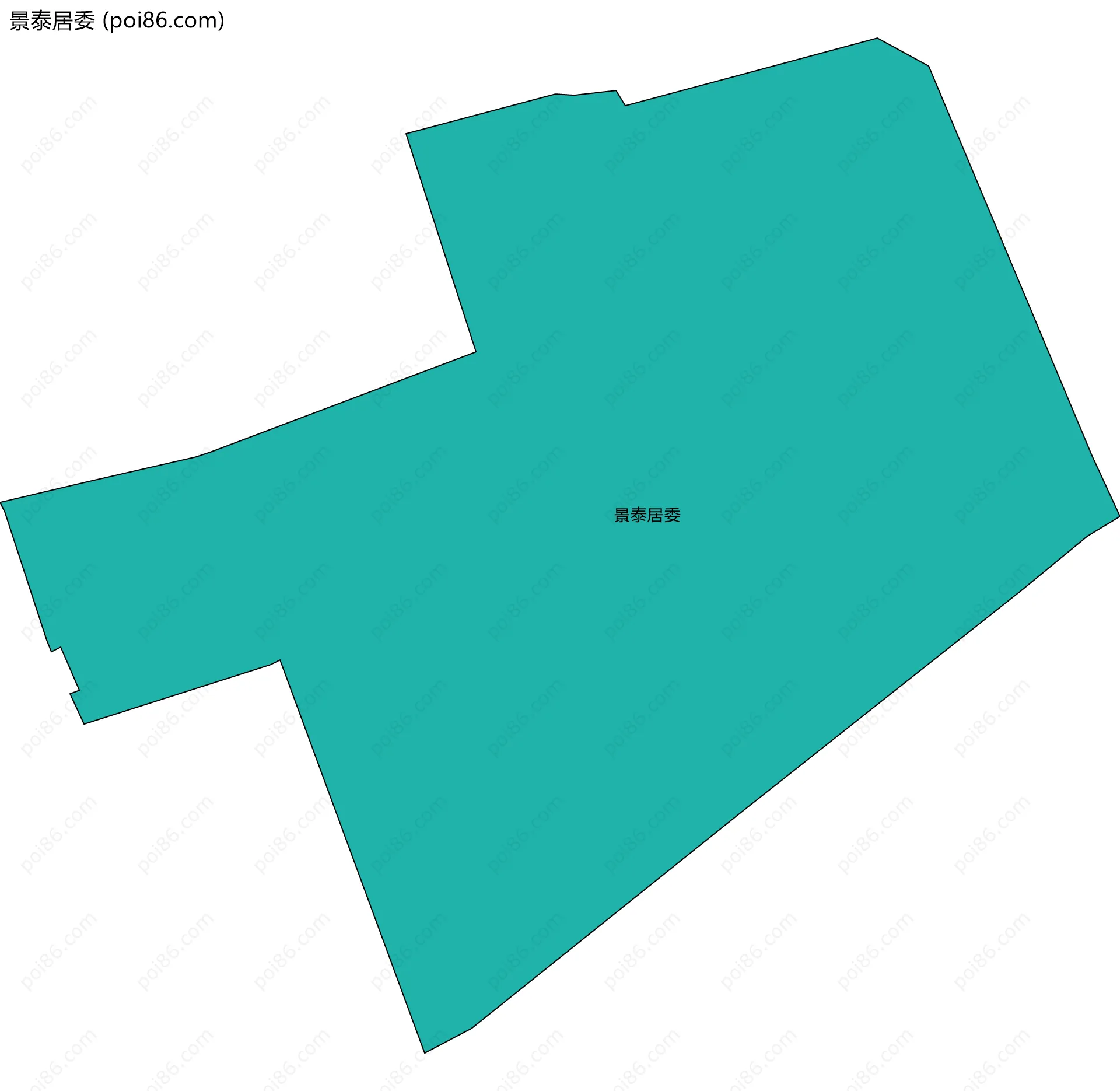 景泰居委边界地图