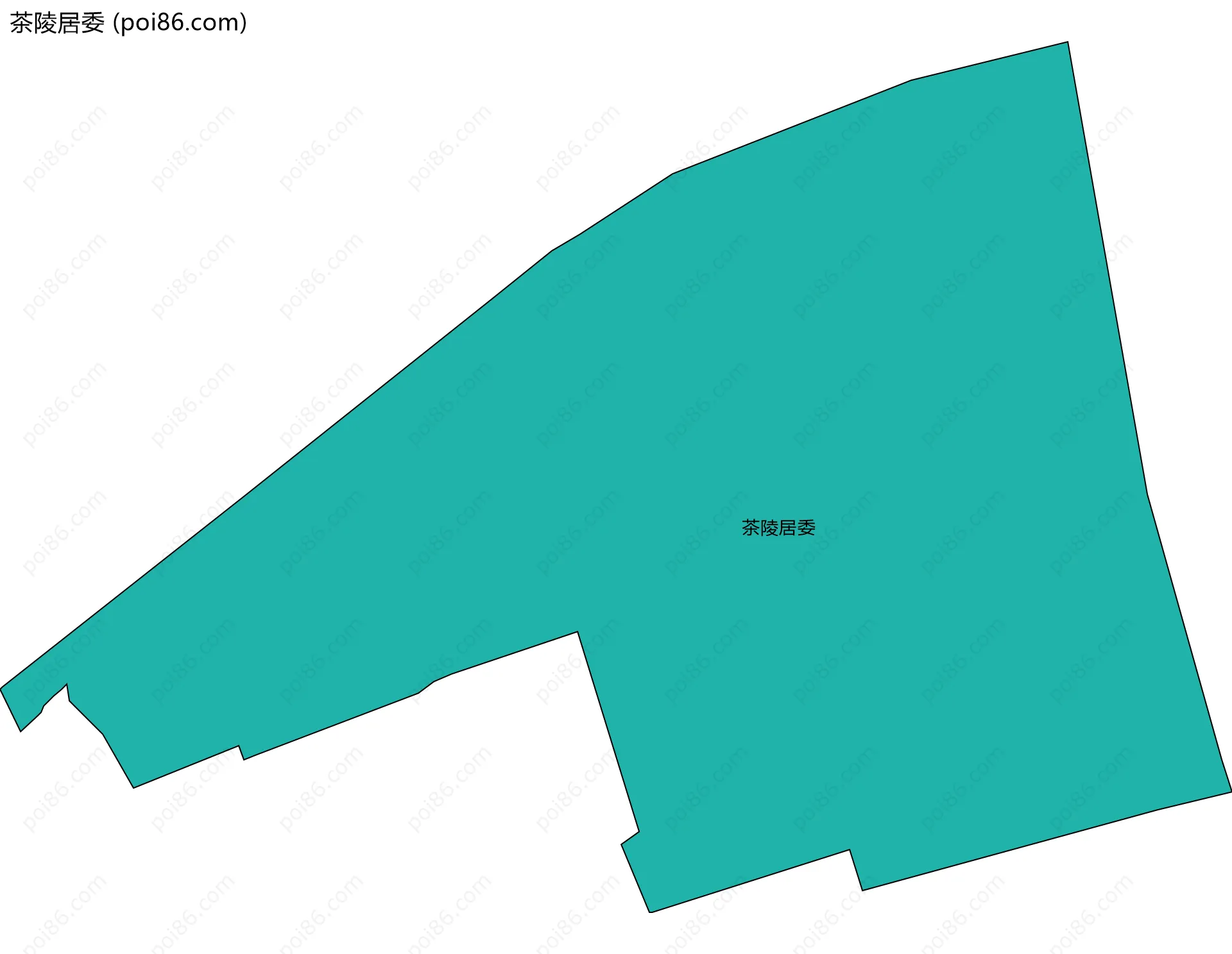 茶陵居委边界地图