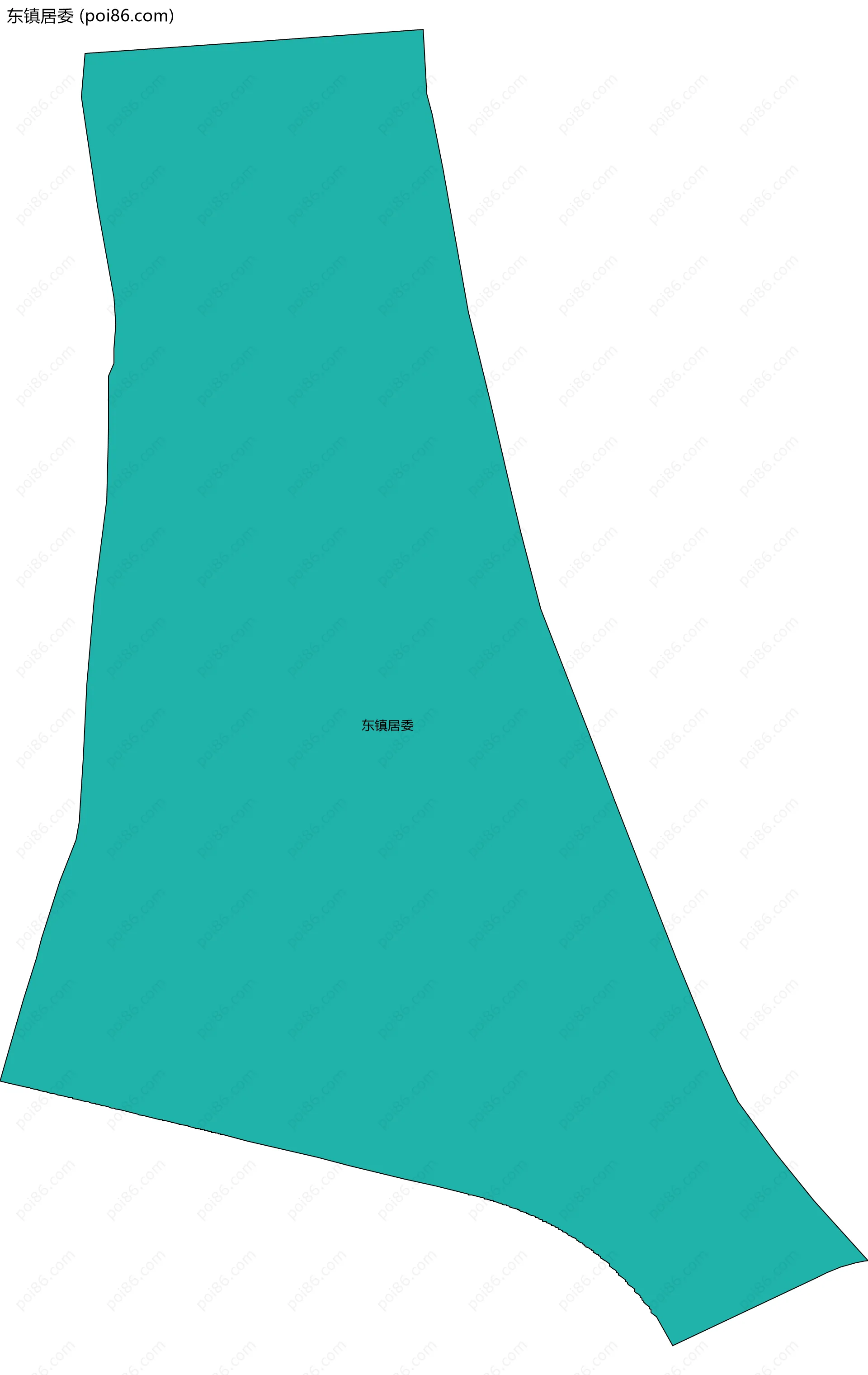 东镇居委边界地图