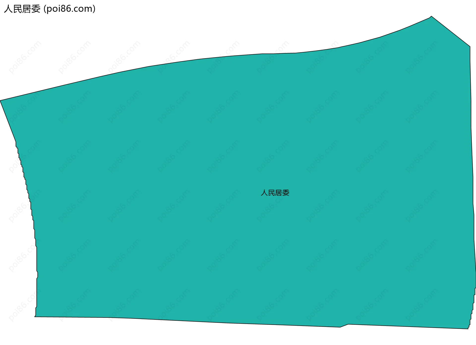 人民居委边界地图