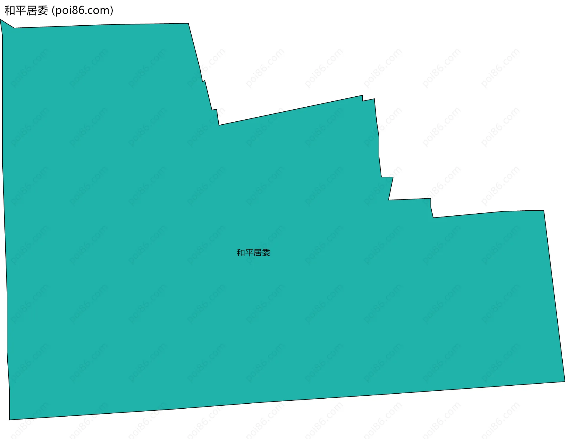 和平居委边界地图