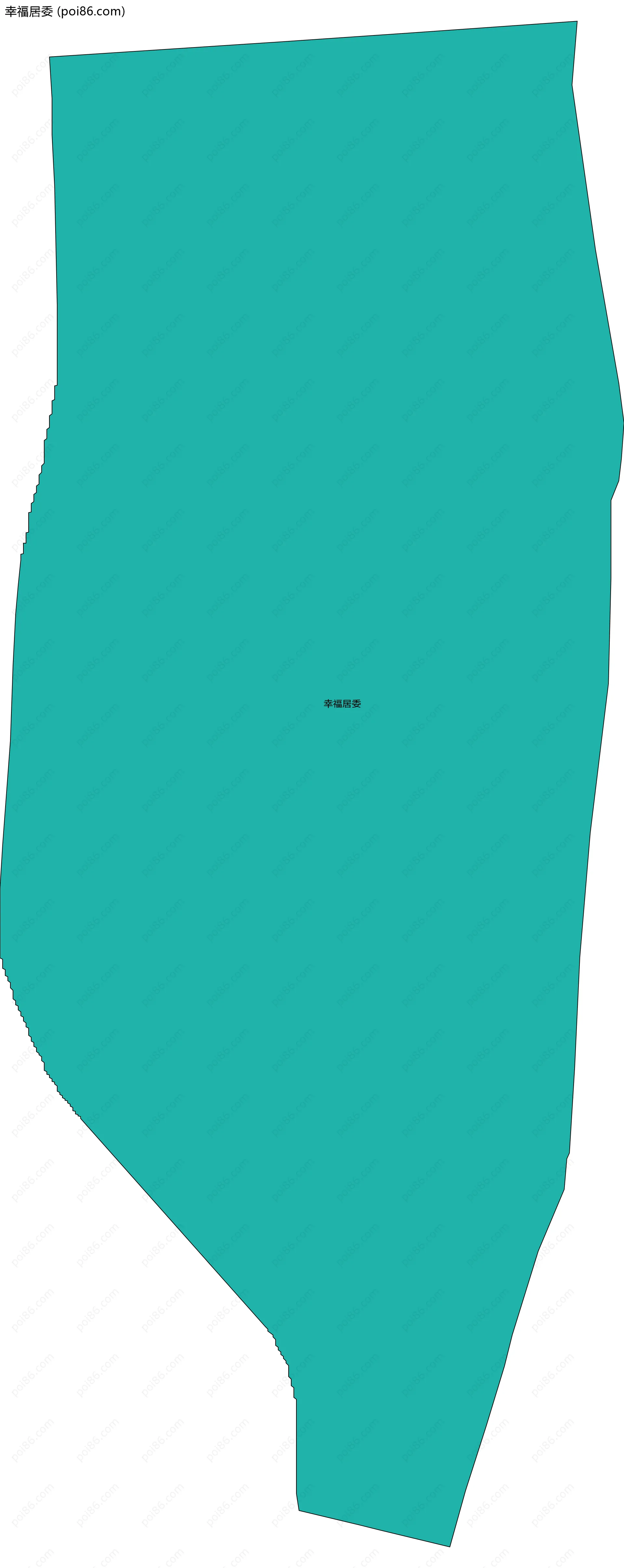 幸福居委边界地图