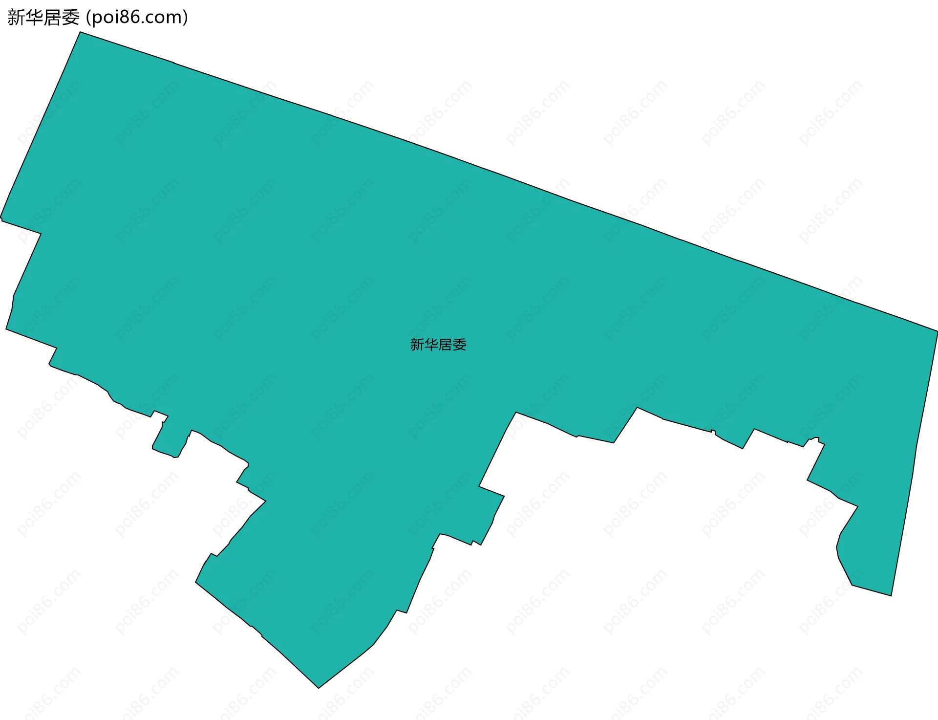 新华居委边界地图
