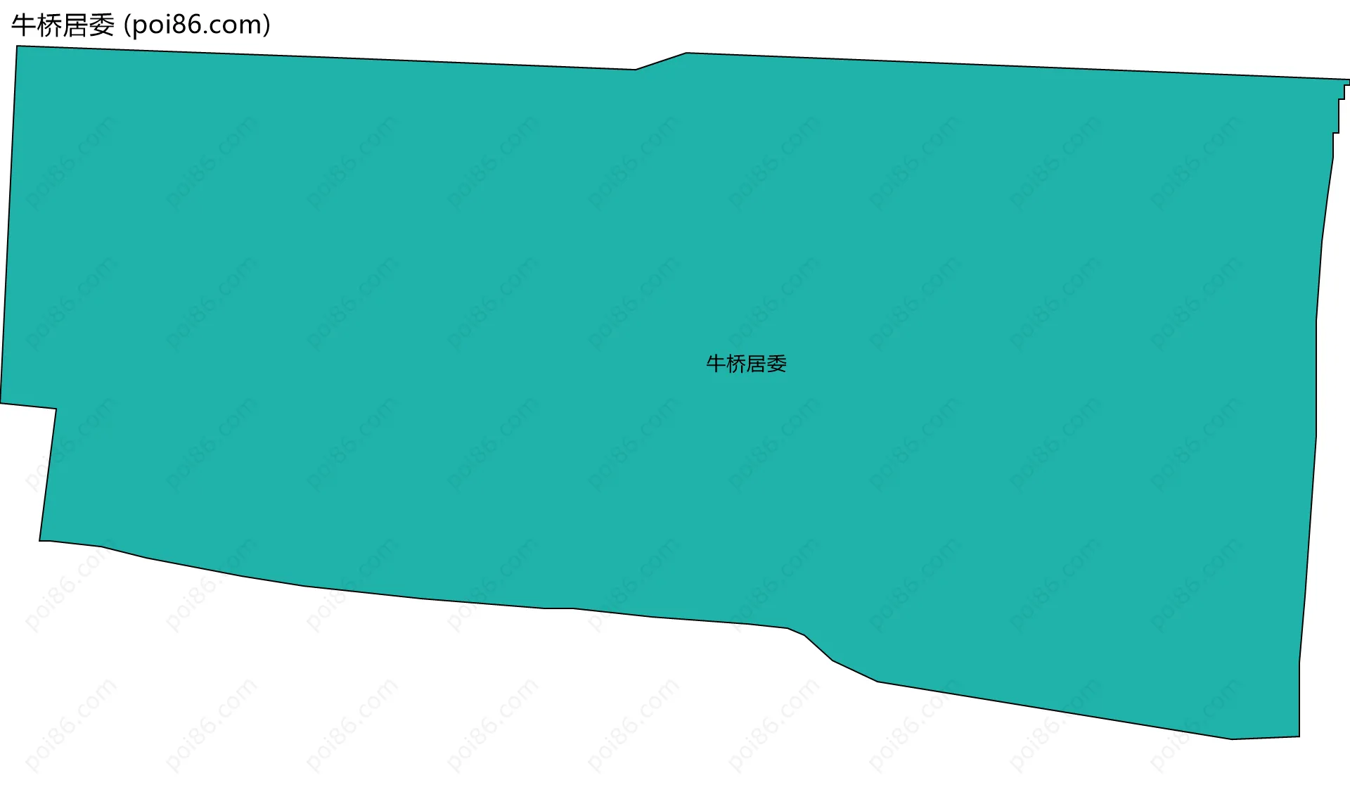 牛桥居委边界地图