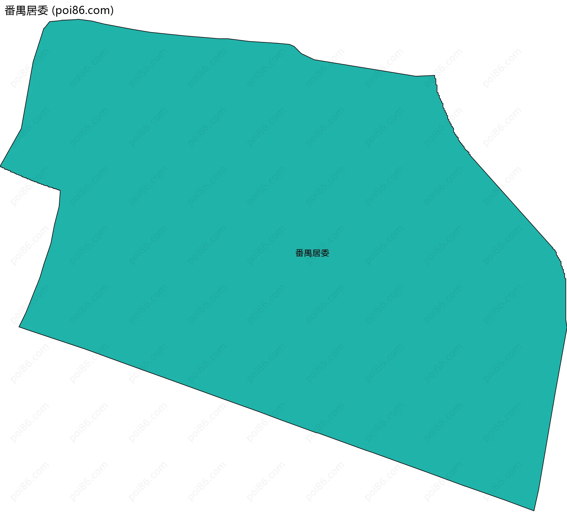 番禺居委边界地图