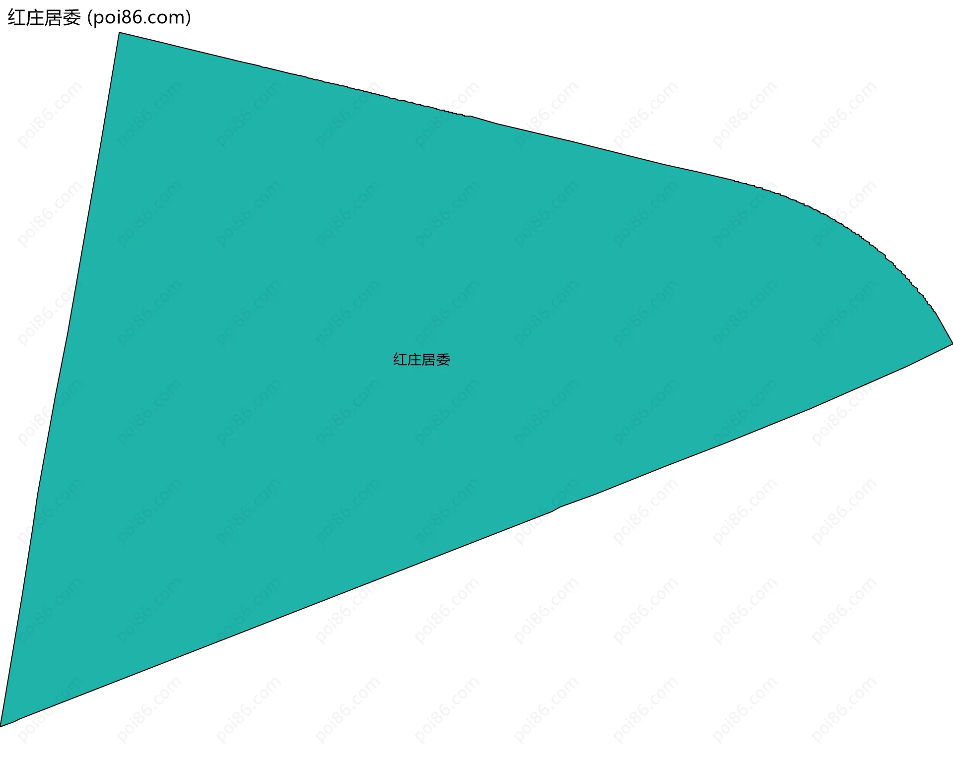 红庄居委边界地图