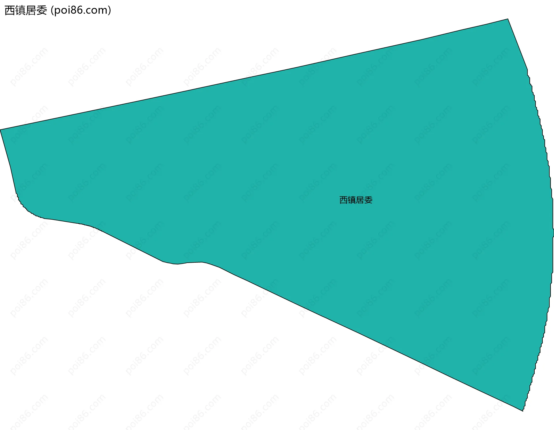 西镇居委边界地图