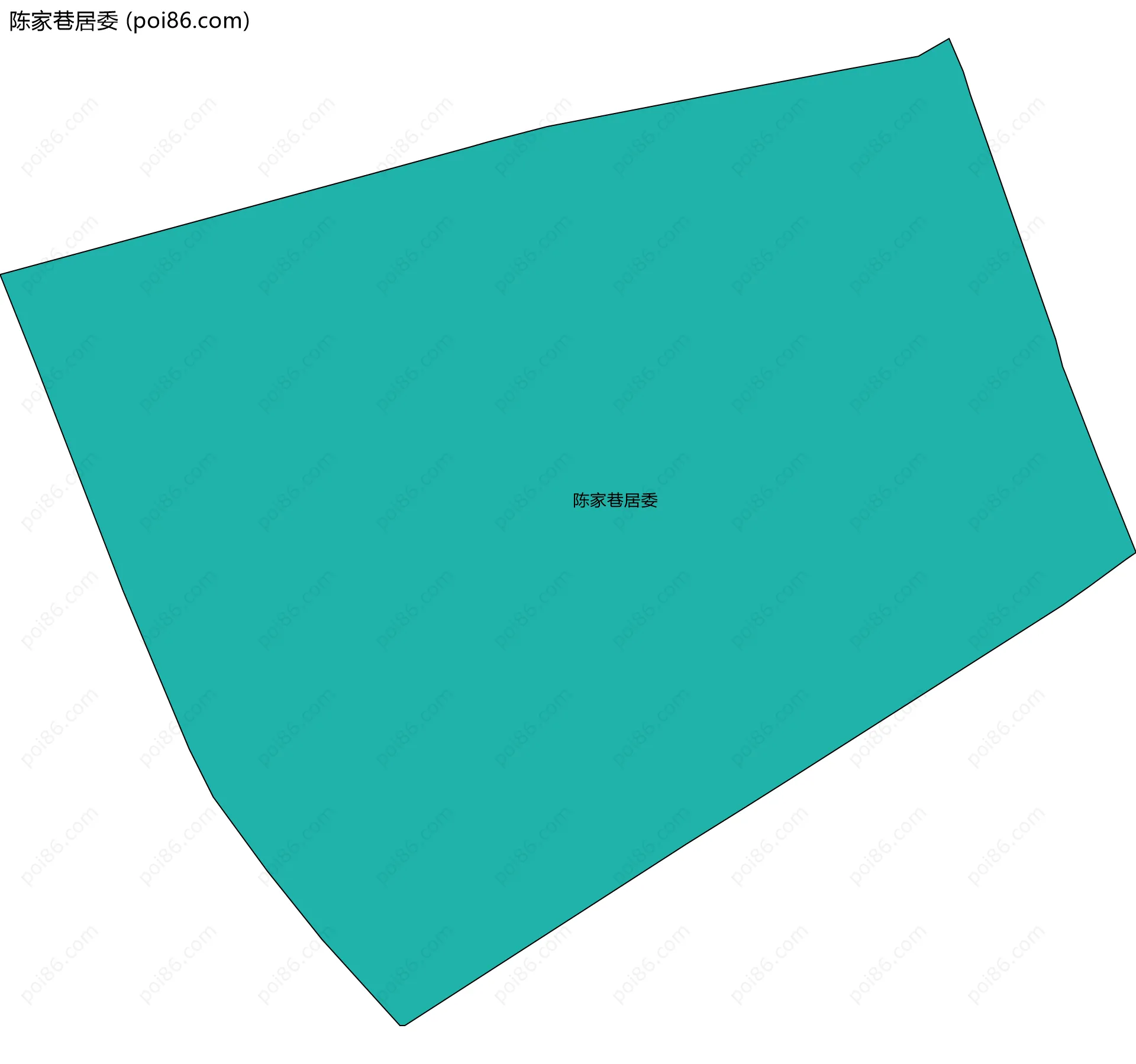 陈家巷居委边界地图