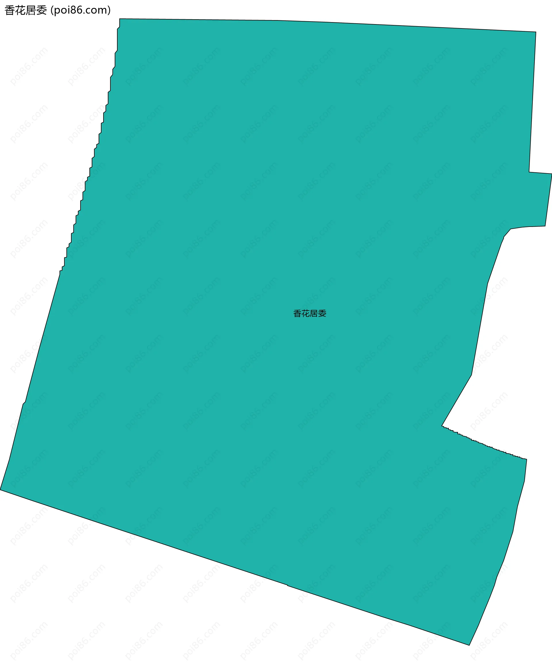 香花居委边界地图