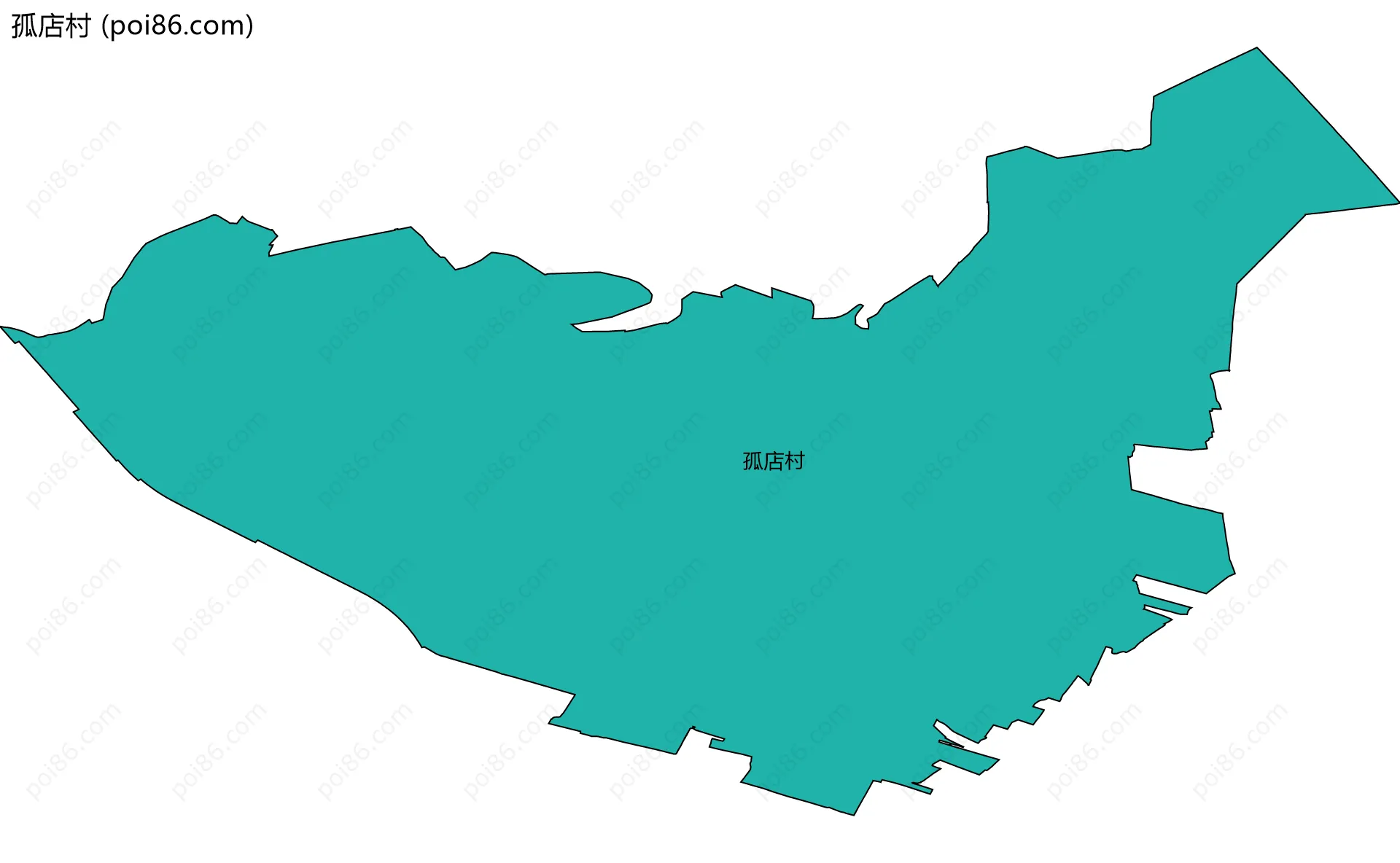 孤店村边界地图