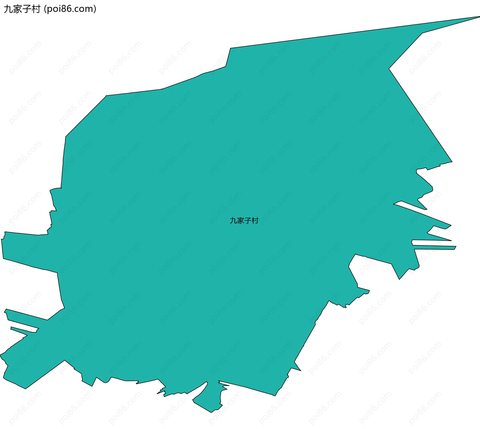 九家子村边界地图