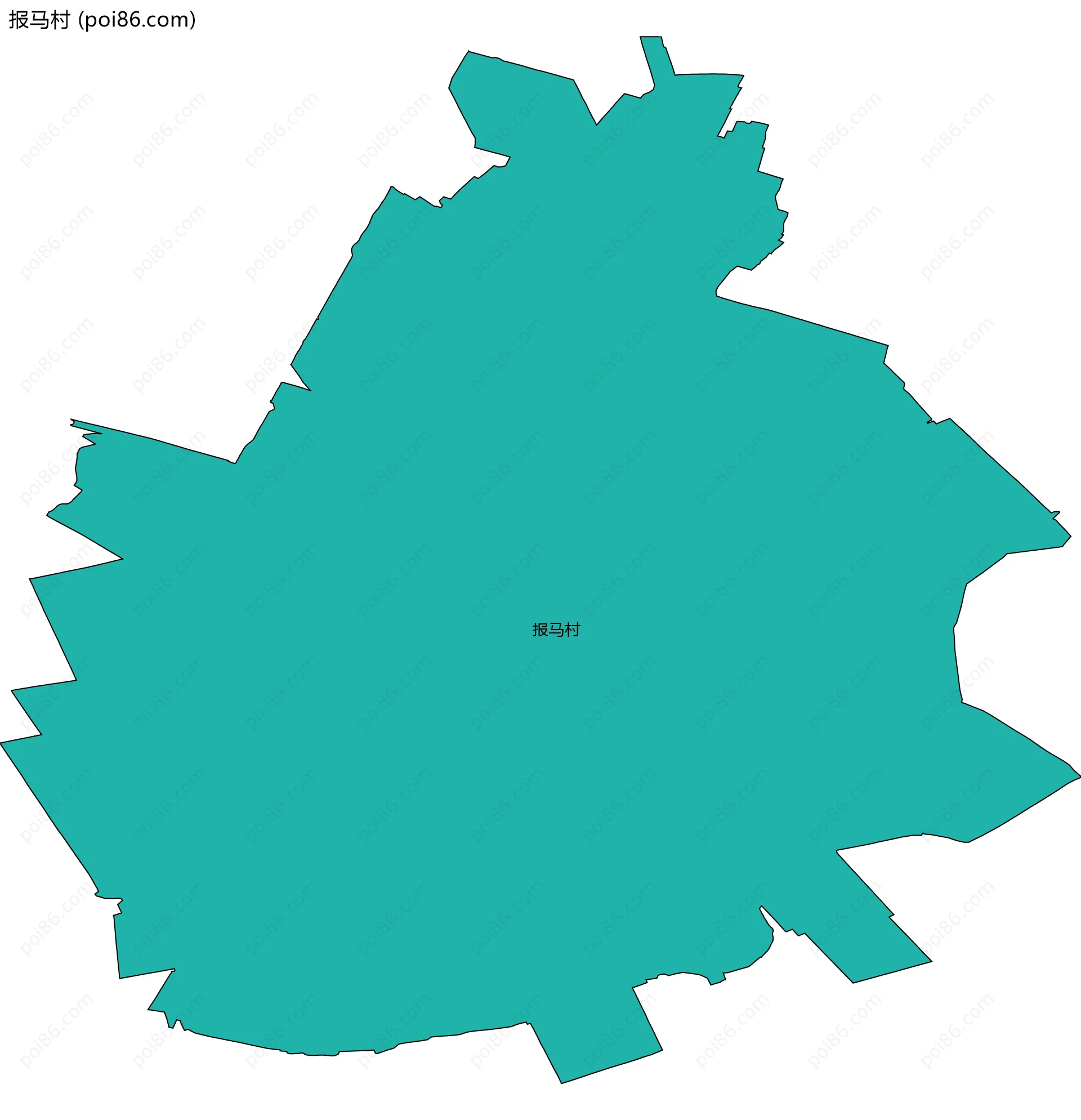 报马村边界地图