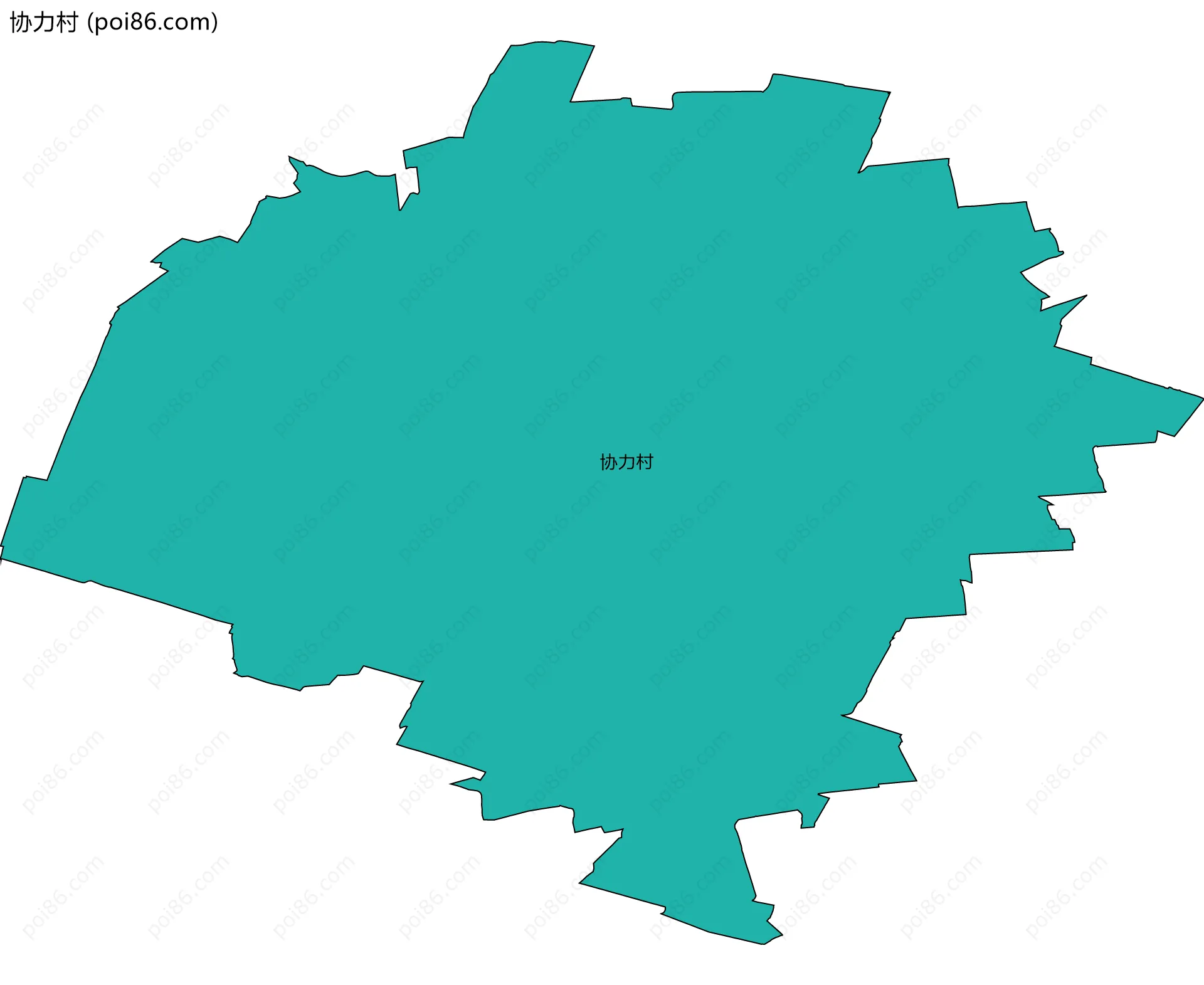 协力村边界地图