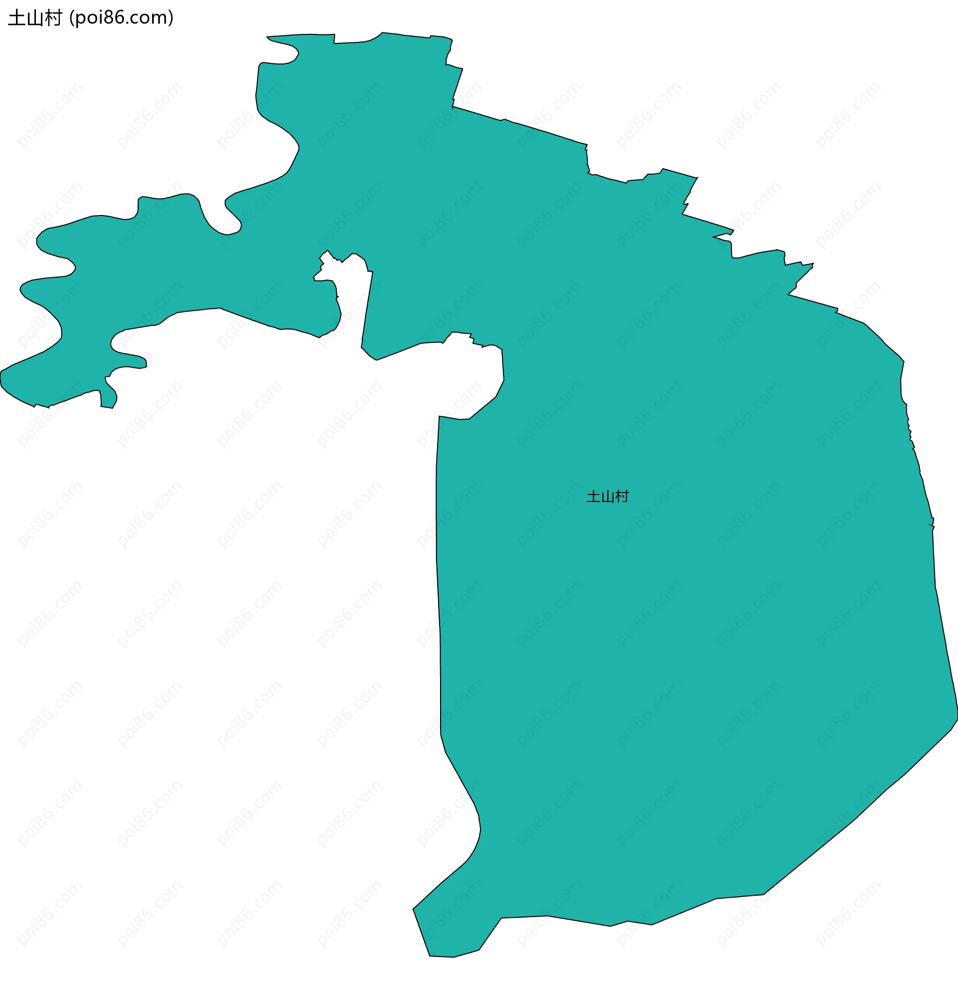 土山村边界地图