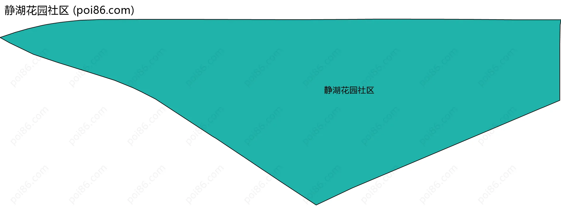 静湖花园社区边界地图