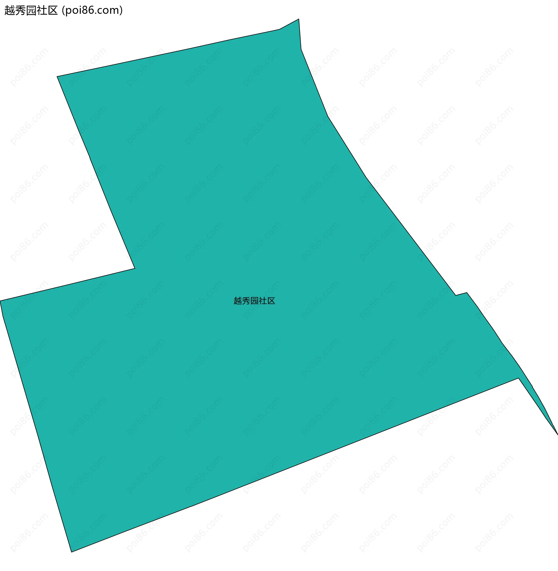 越秀园社区边界地图