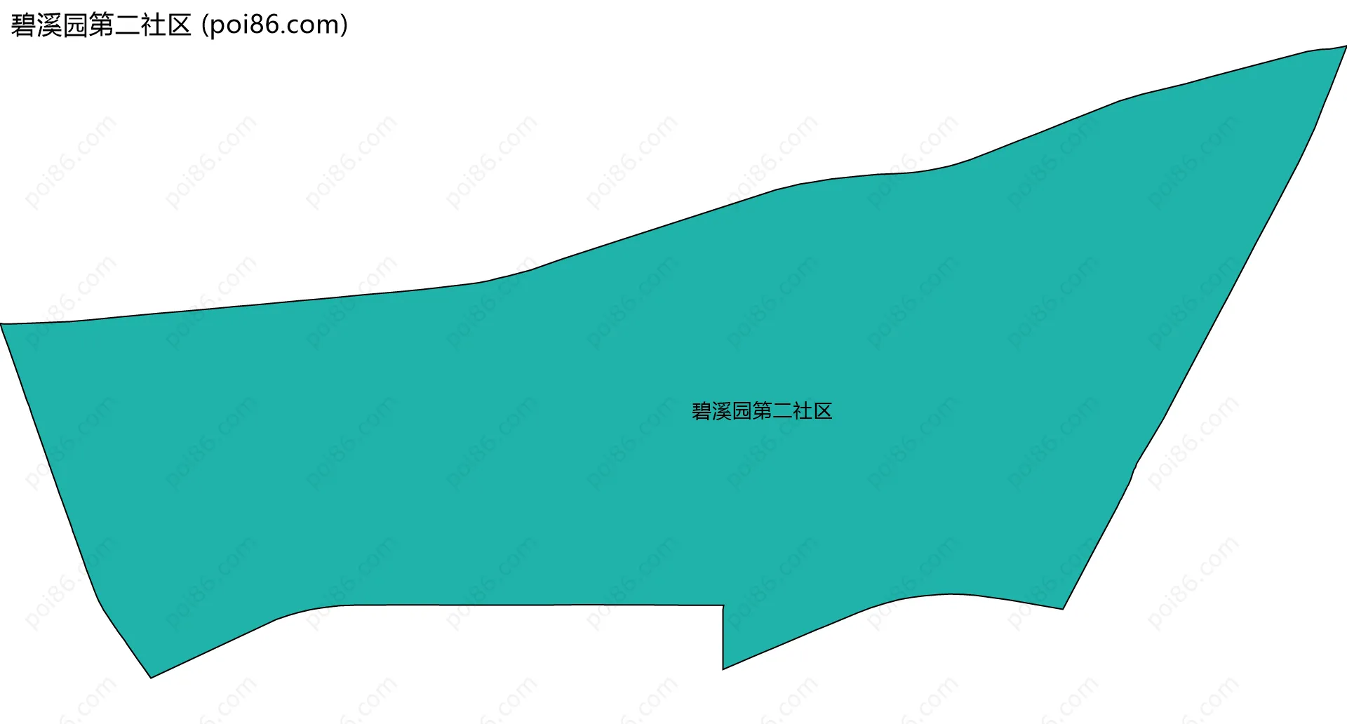 碧溪园第二社区边界地图