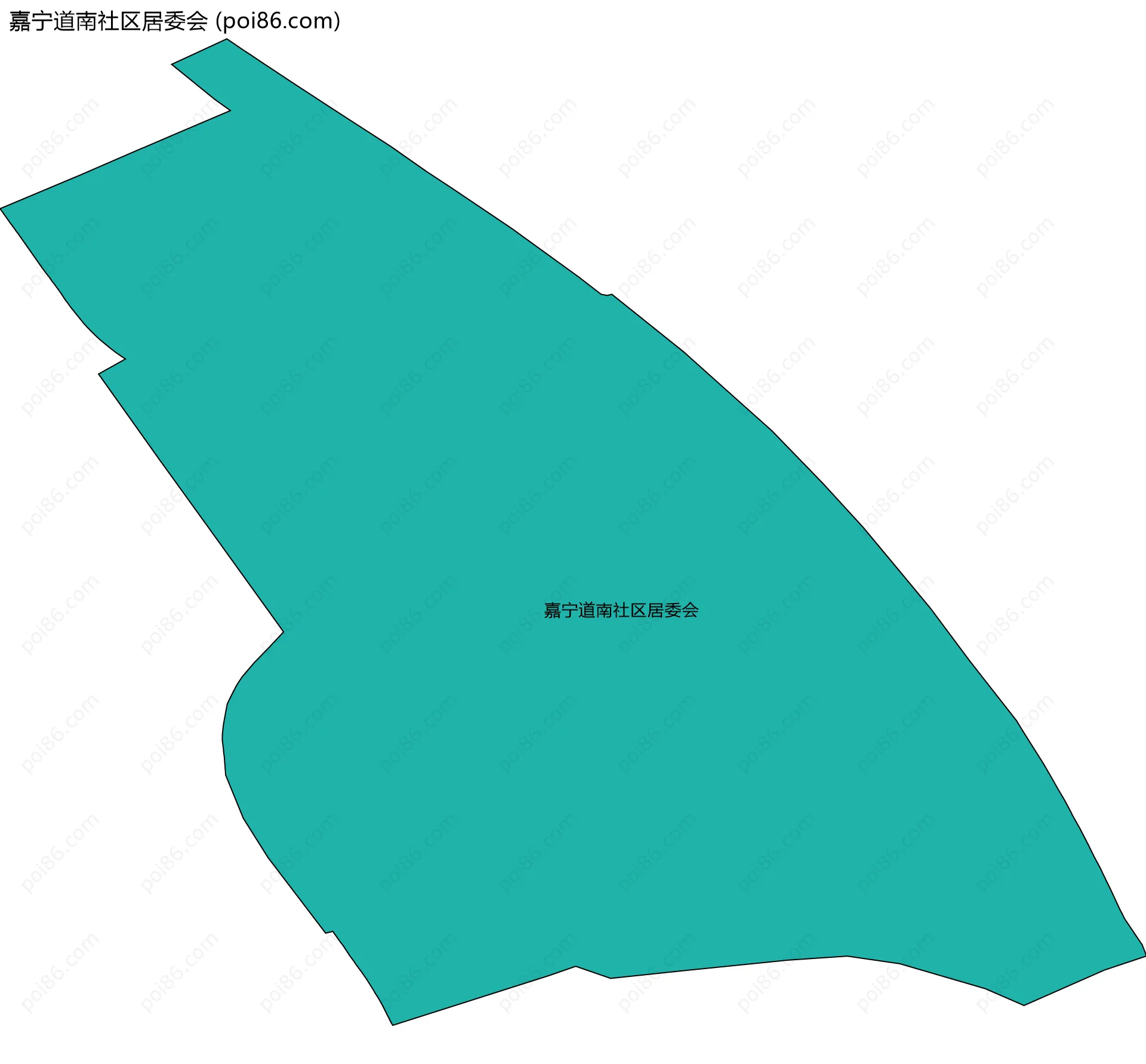 嘉宁道南社区居委会边界地图