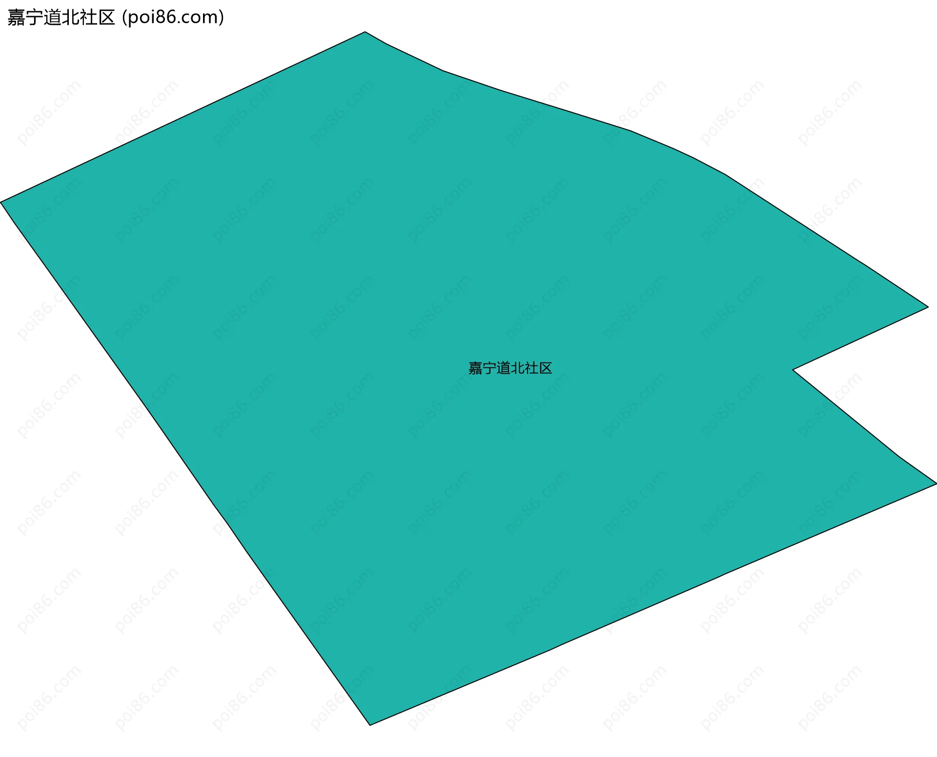 嘉宁道北社区边界地图