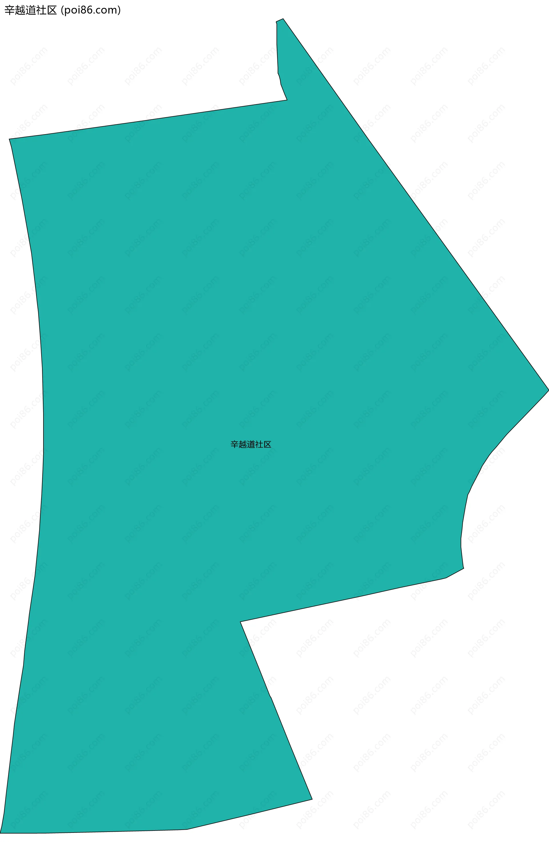 辛越道社区边界地图