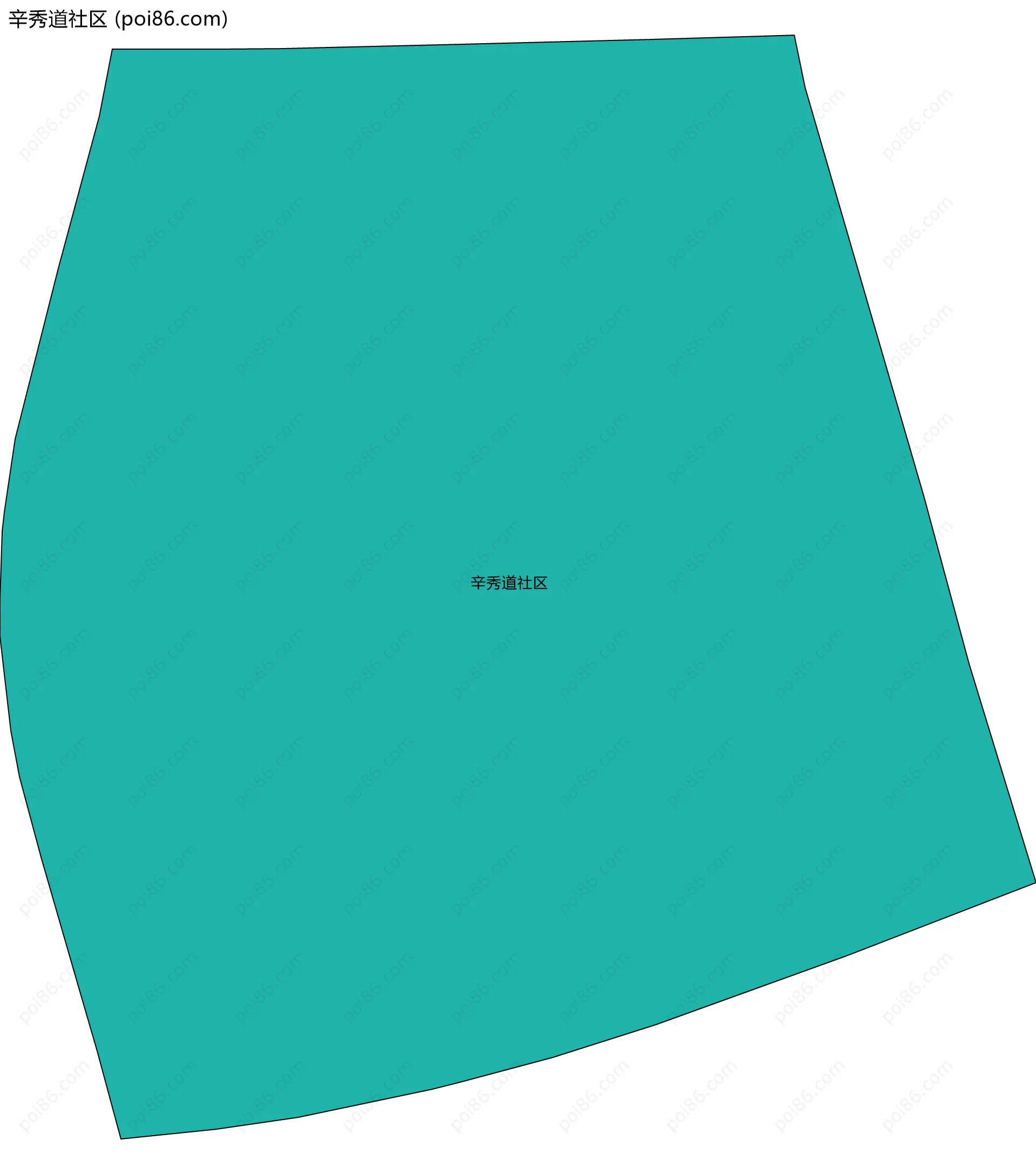 辛秀道社区边界地图