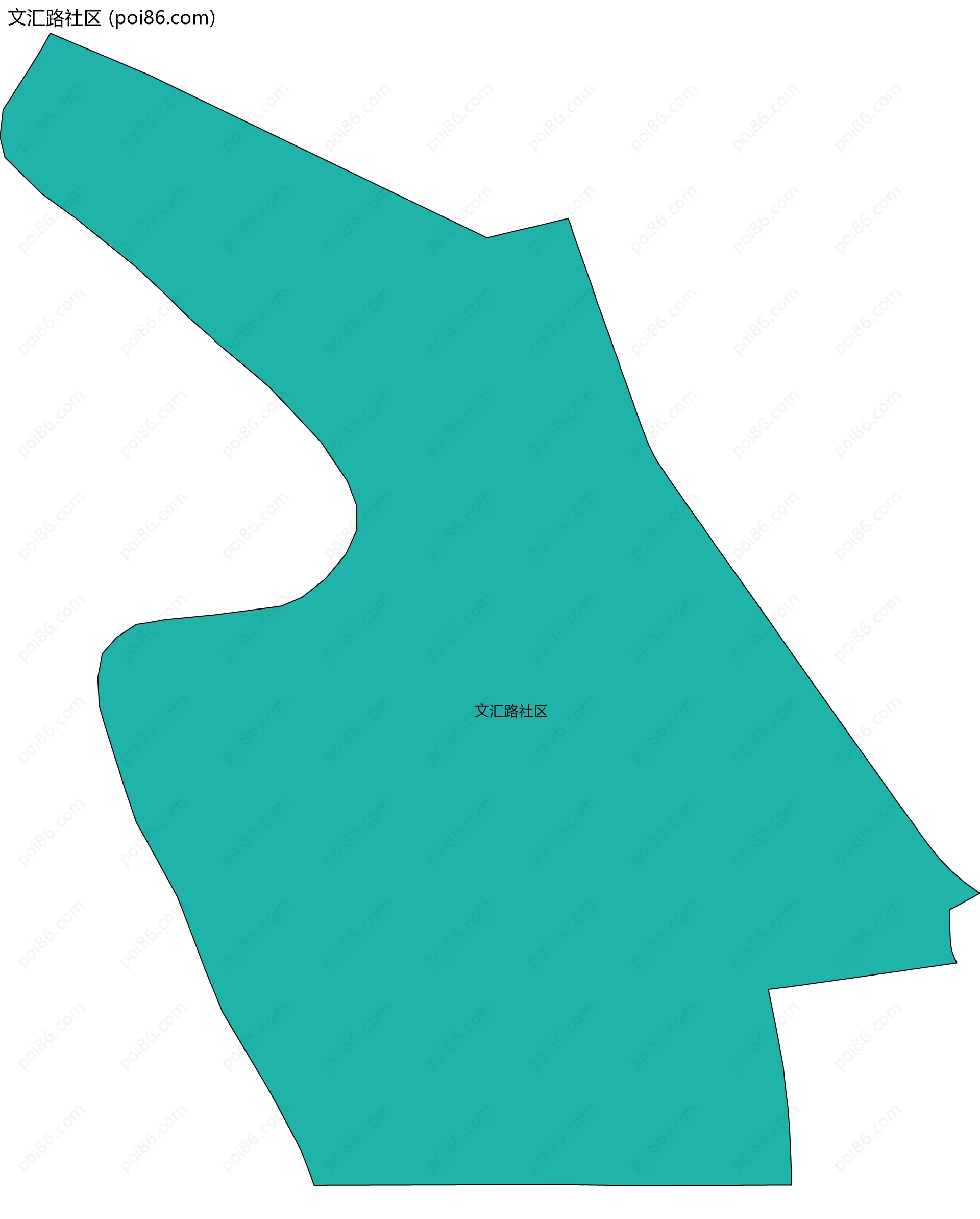 文汇路社区边界地图
