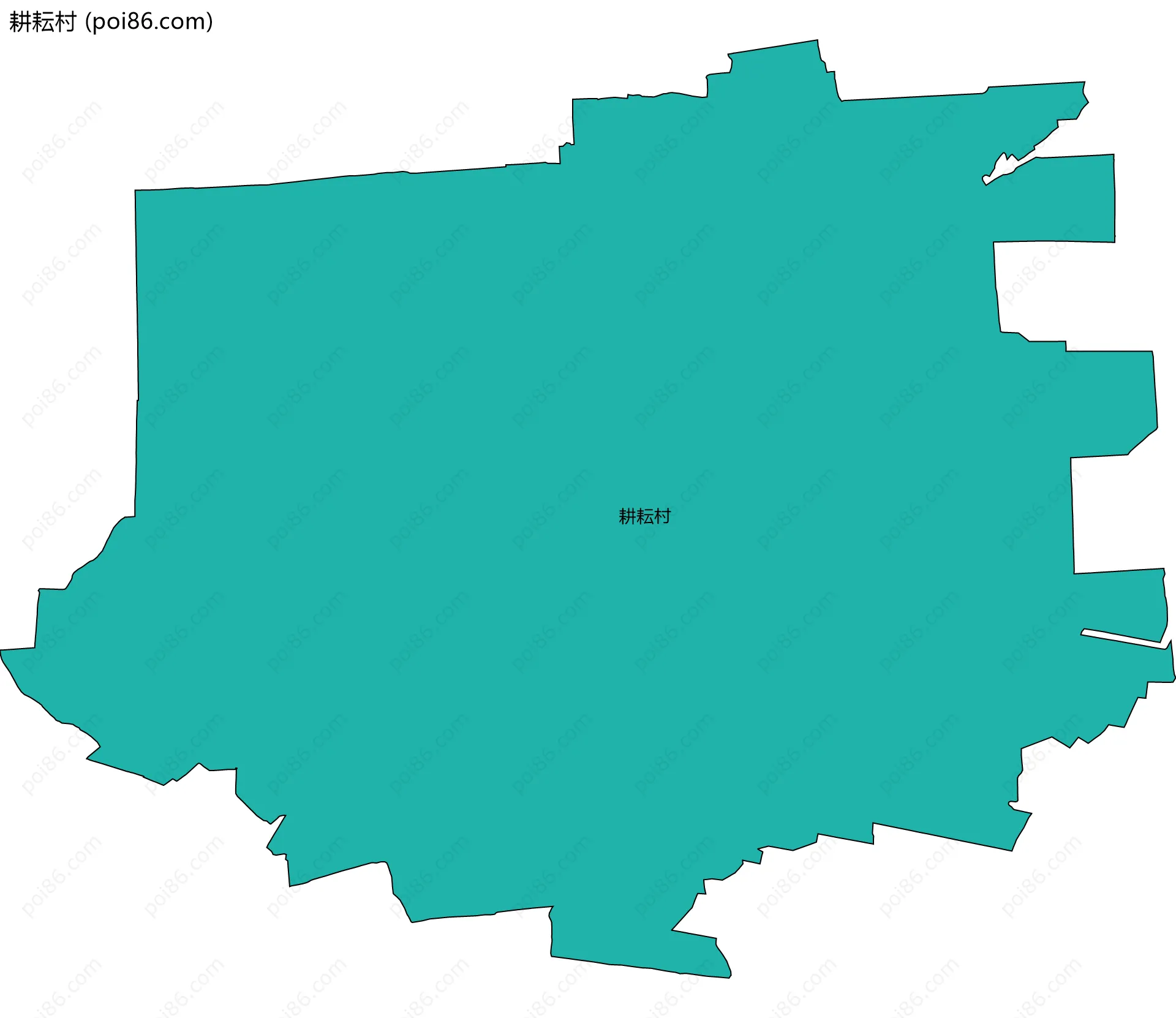 耕耘村边界地图