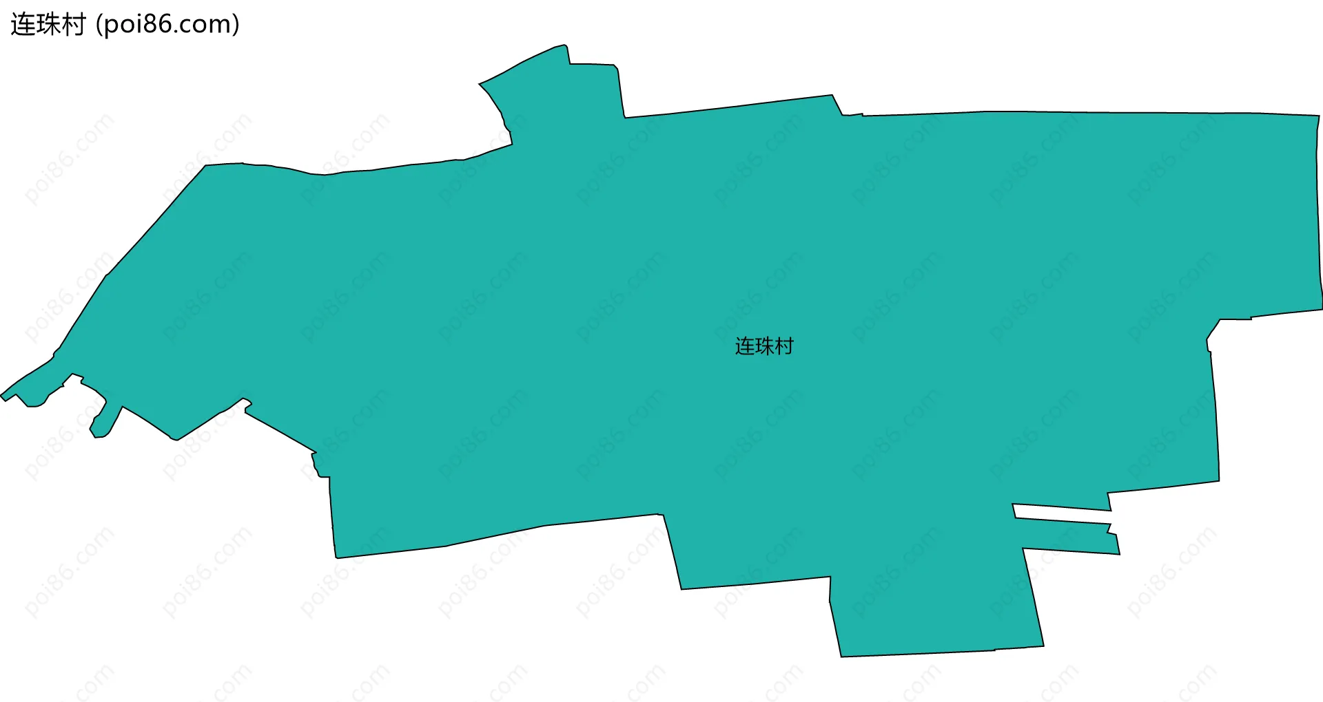 连珠村边界地图