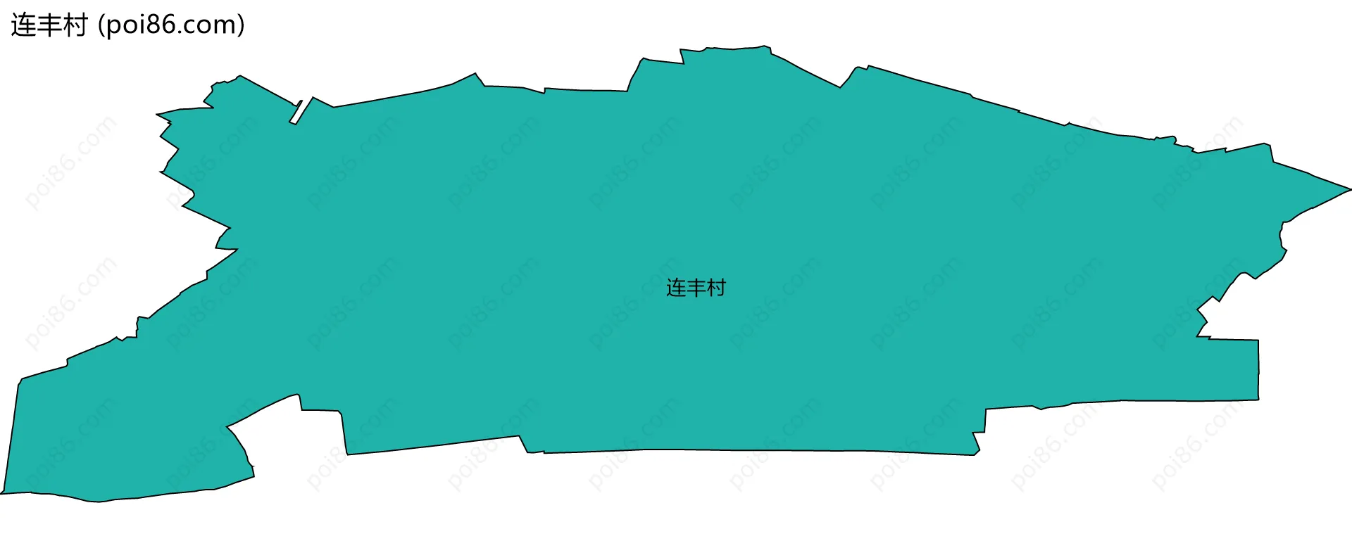 连丰村边界地图