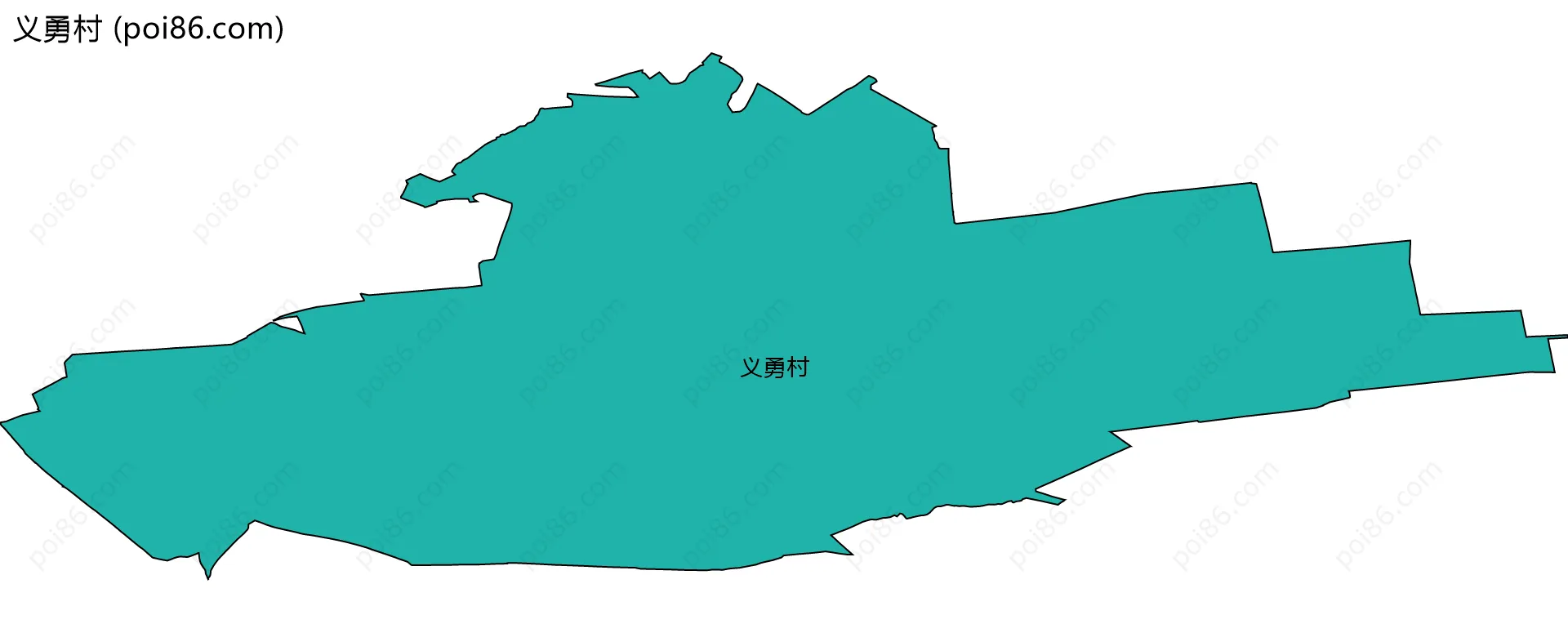 义勇村边界地图