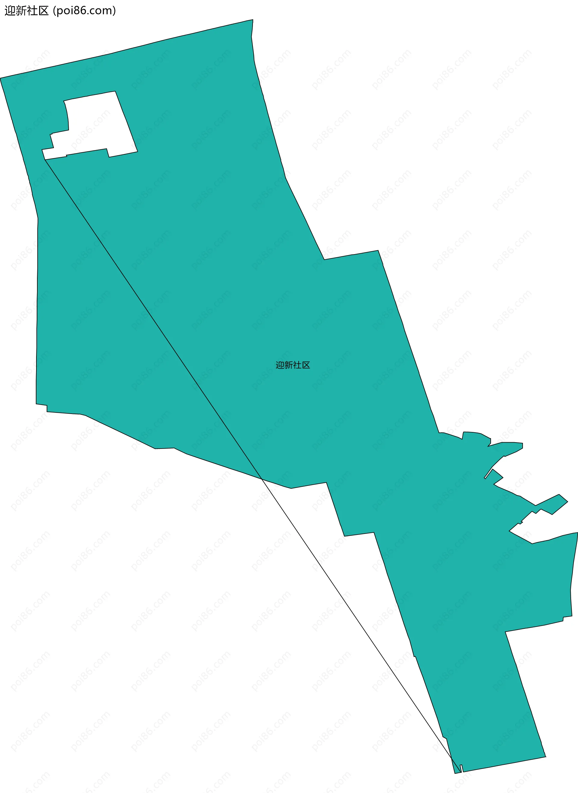 迎新社区边界地图