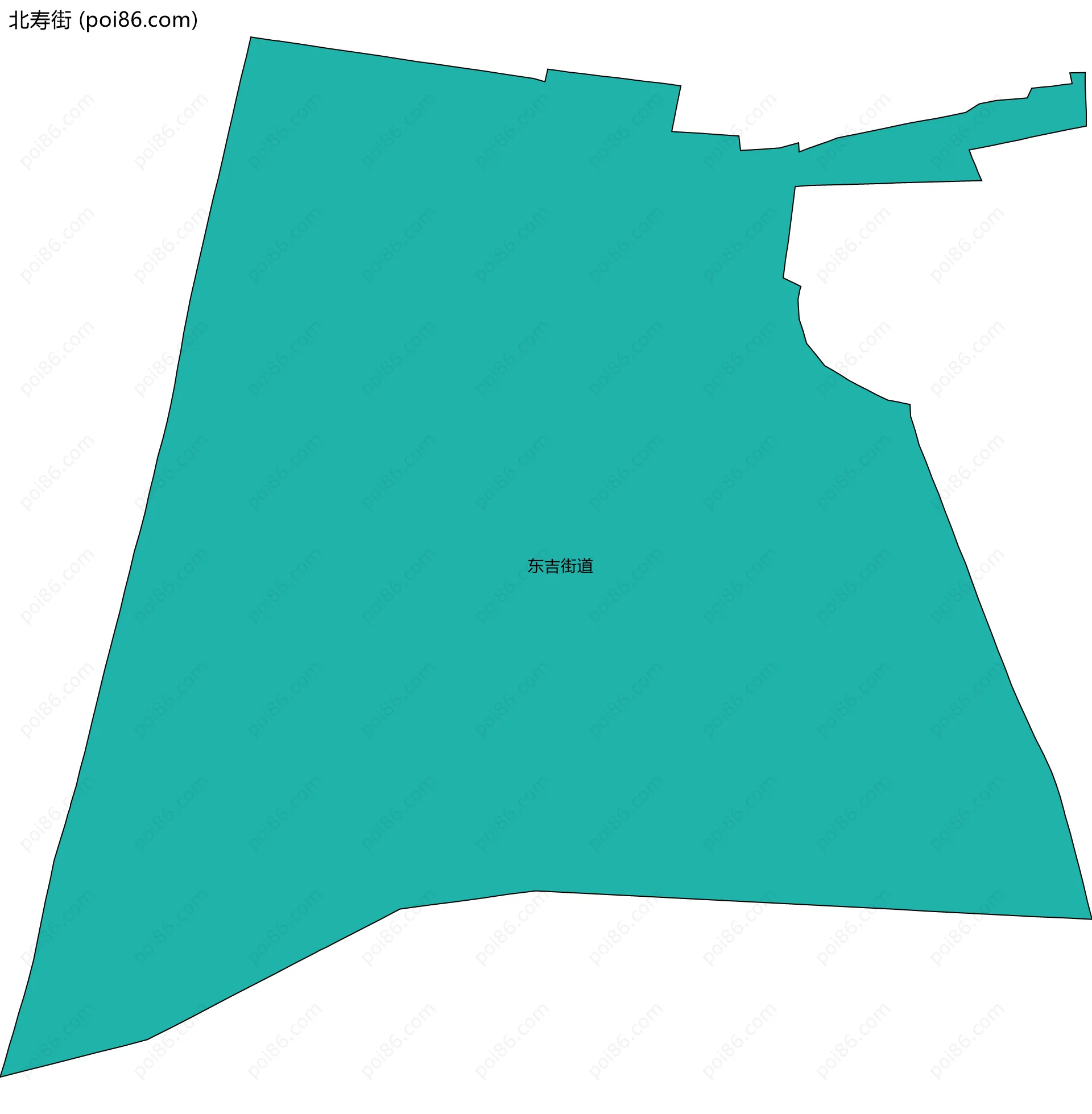 北寿街边界地图(五级行政区划)