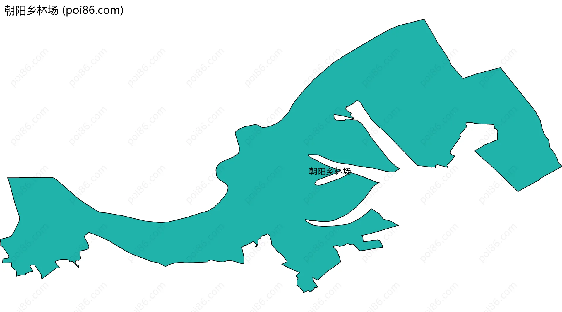 朝阳乡林场边界地图