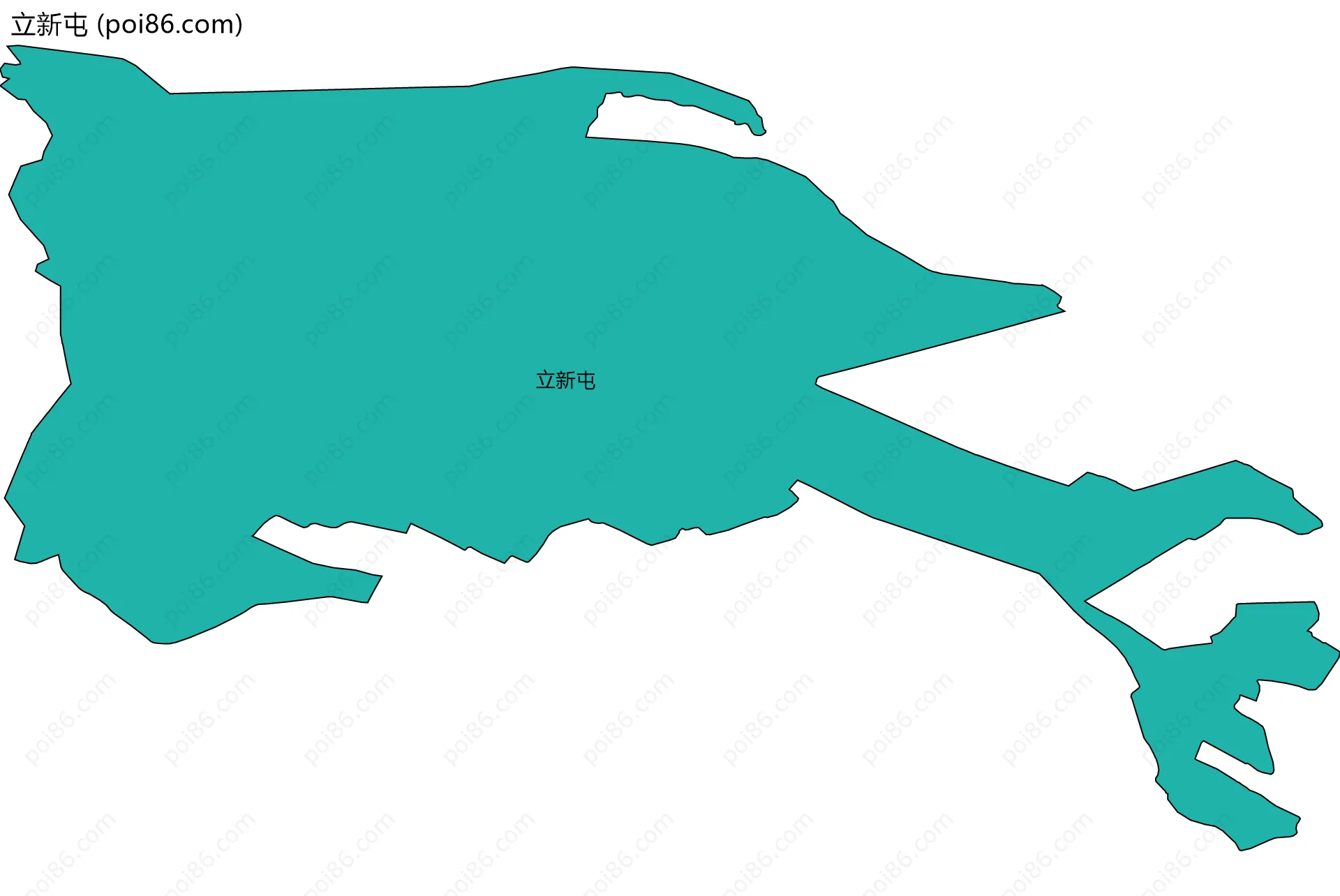 立新屯边界地图