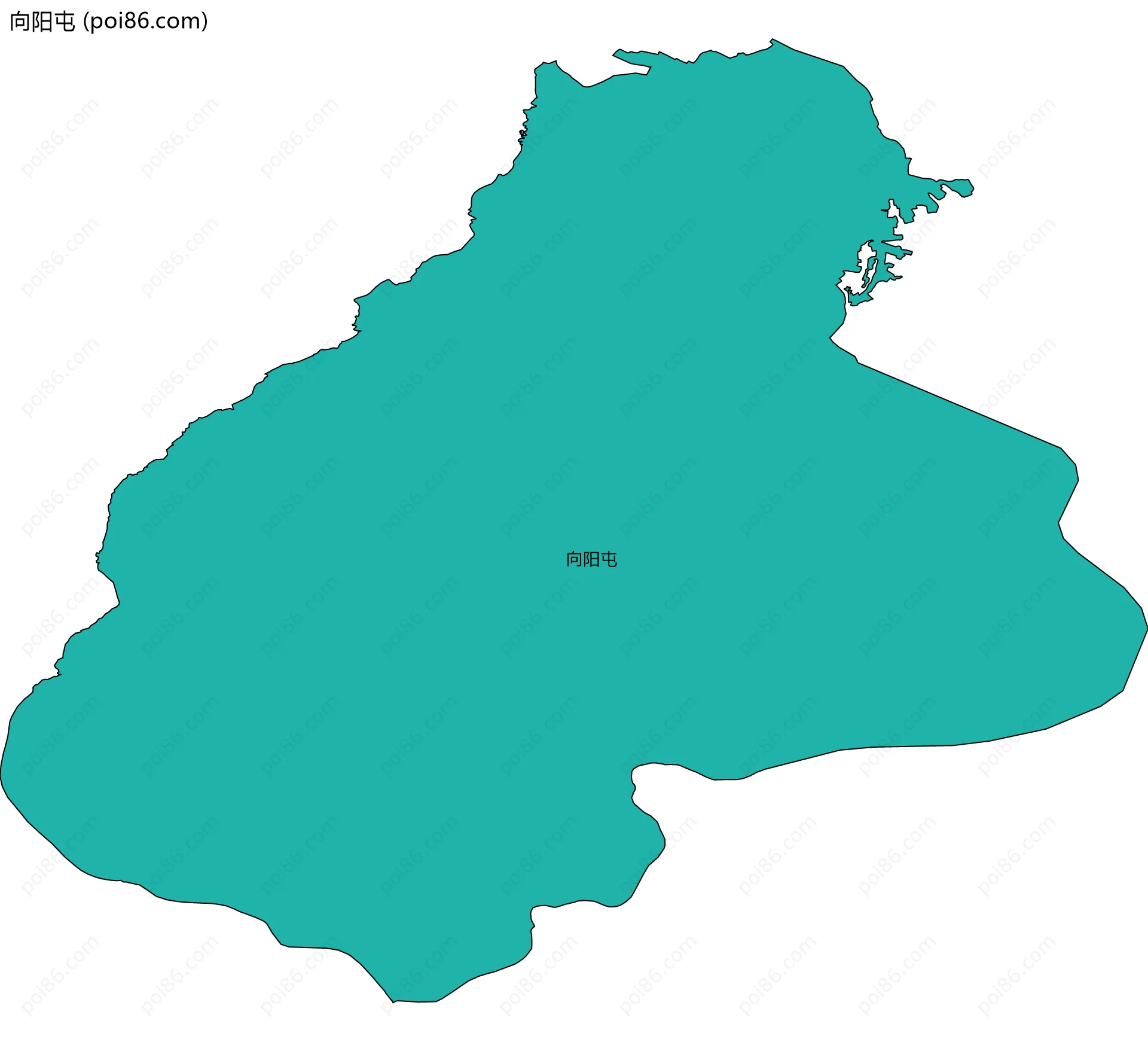 向阳屯边界地图