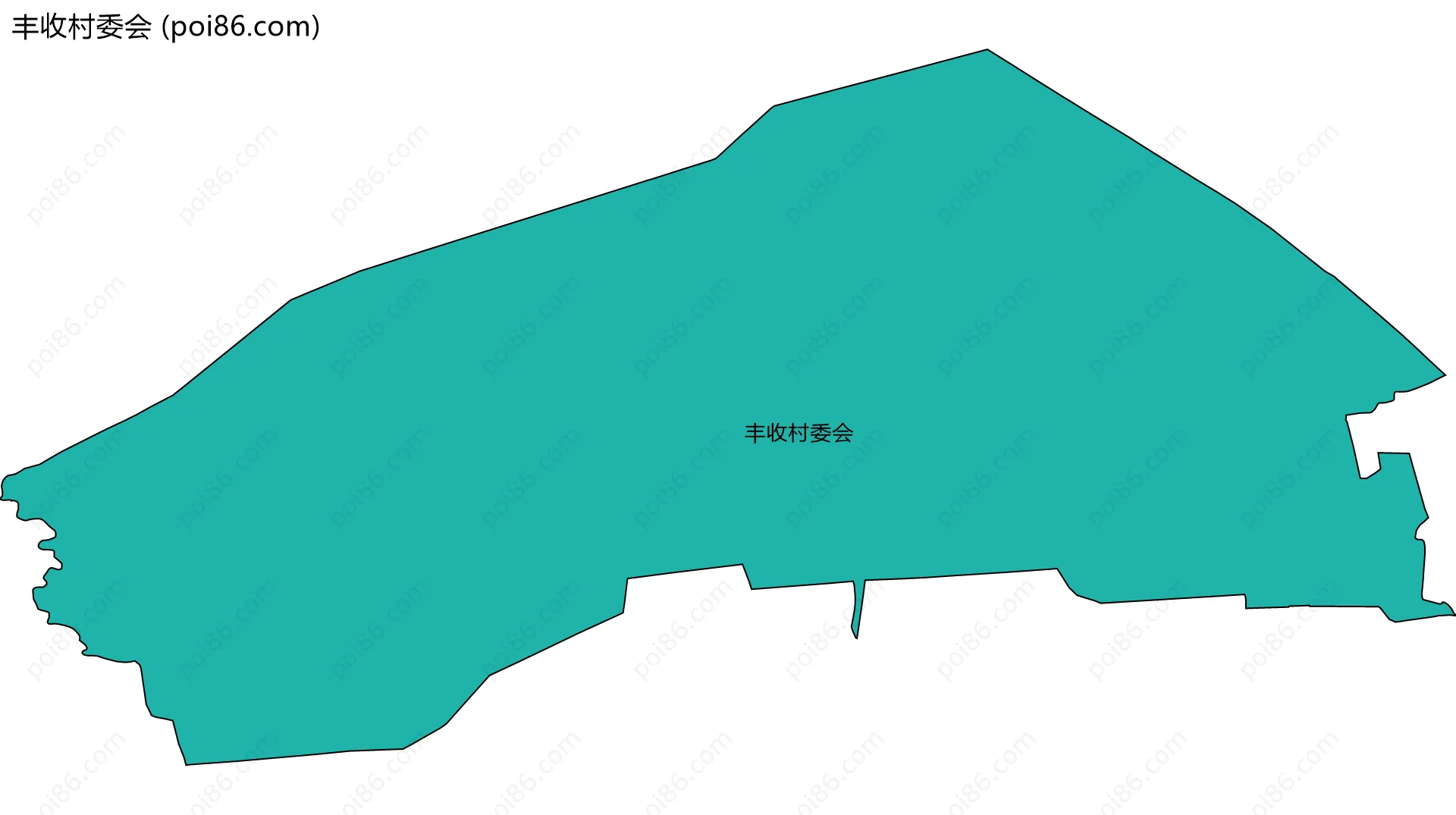 丰收村委会边界地图